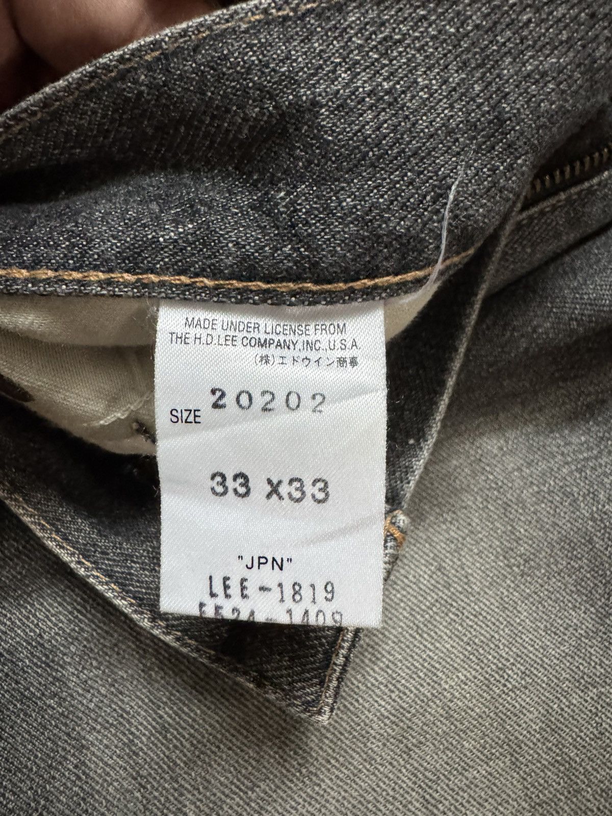 If Six Was Nine 💥Flare💥90s Lee Rider Sanforized Sand Washed Bootcut Jean Size US 34 / EU 50 - 11 Thumbnail