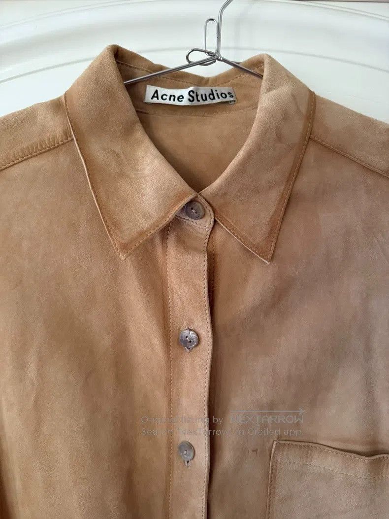 Acne Studios Acne Studios Suede vintage short-sleeve shirt jacket Size XS / US 0-2 / IT 36-38 - 2 Thumbnail