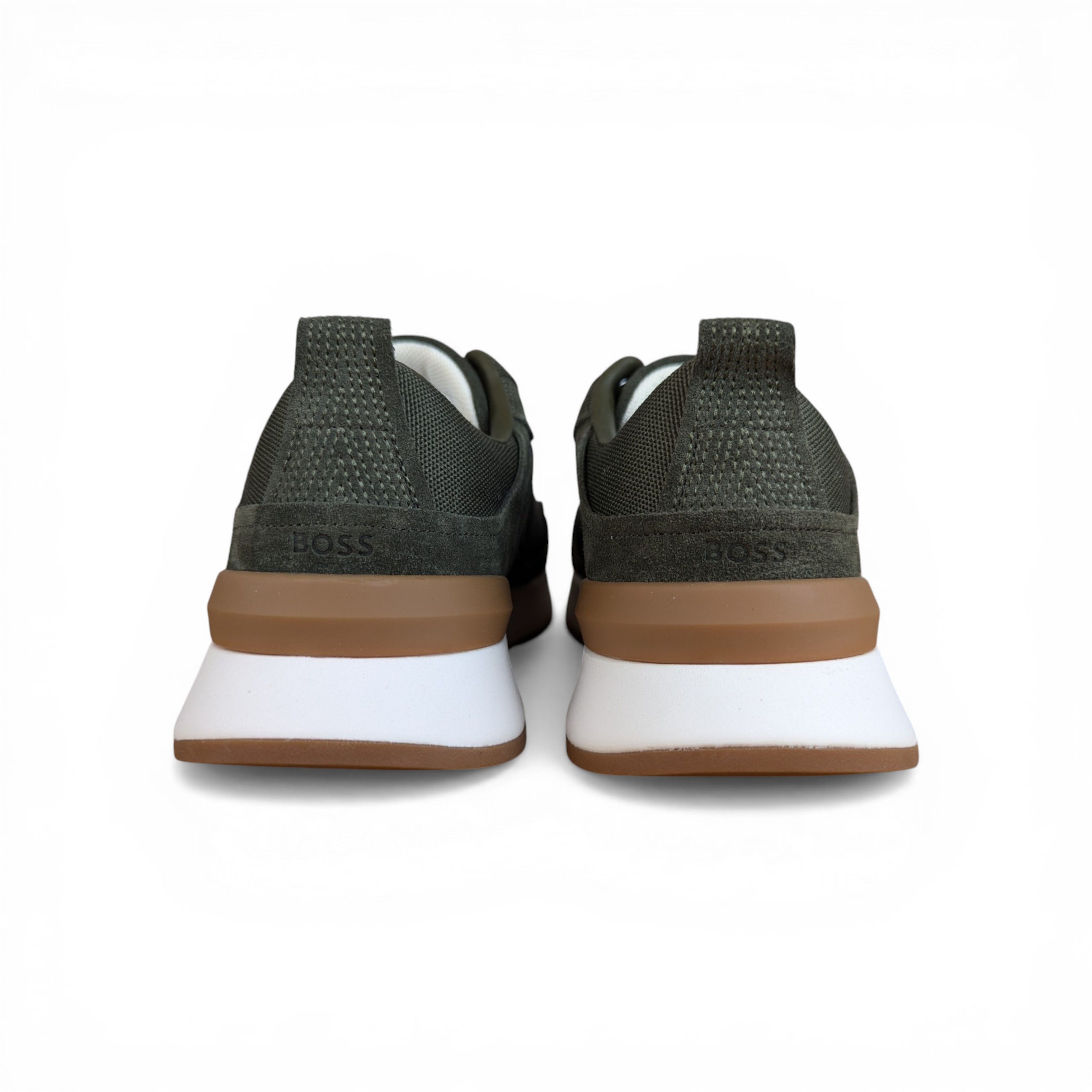 Hugo Boss HUGO BOSS KHAKI SUEDE SNEAKERS Size US 7 / IT 37 - 6 Thumbnail