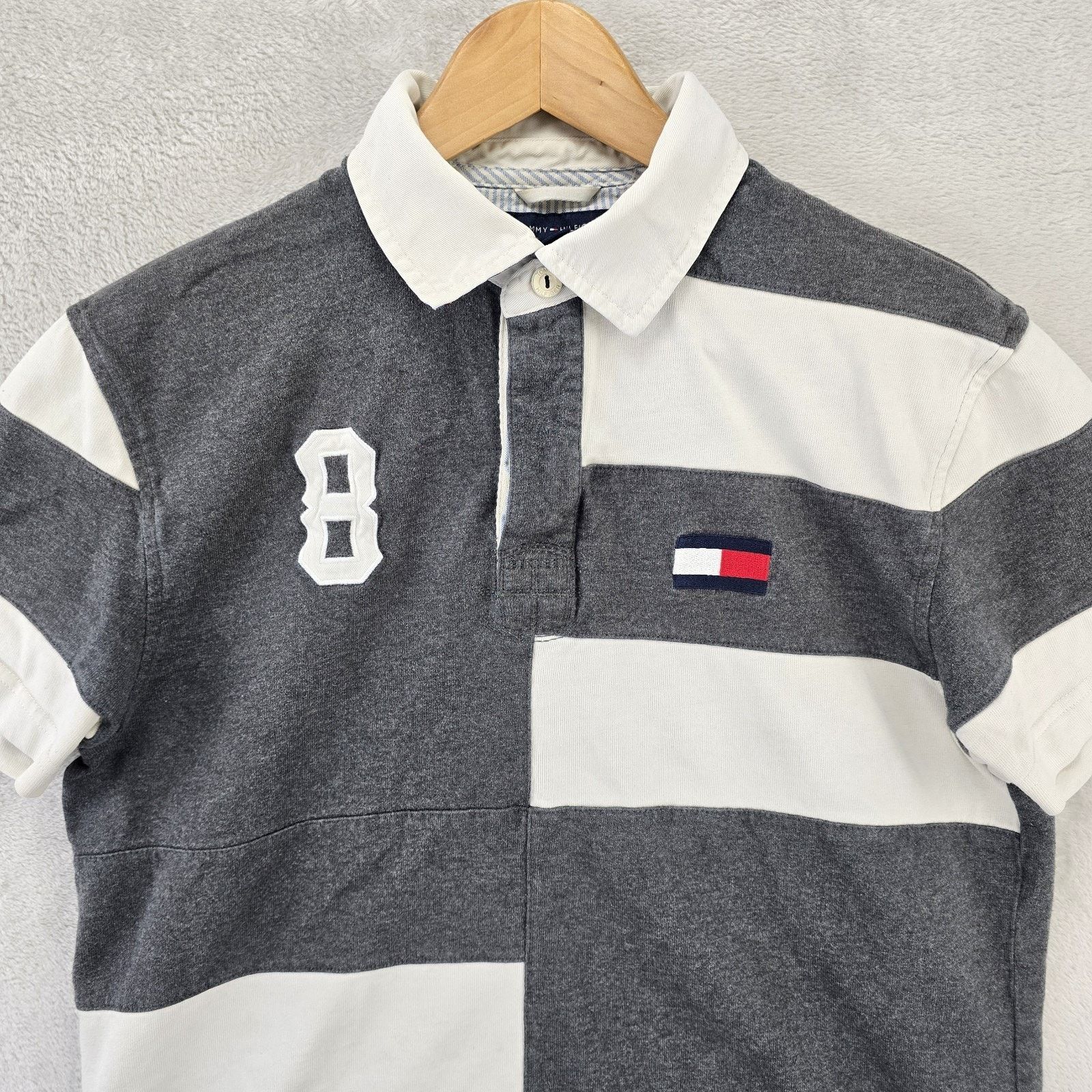 Tommy Hilfiger Tommy Hilfiger Rugby Polo Shirt Mens Medium Colorblock Y2K Size US M / EU 48-50 / 2 - 2 Thumbnail