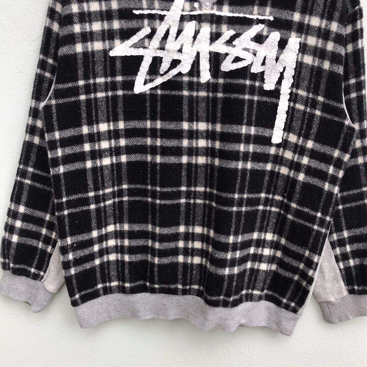 Stussy Stussy Japan two tones fabric crewneck sweater Size US S / EU 44-46 / 1 - 3 Thumbnail
