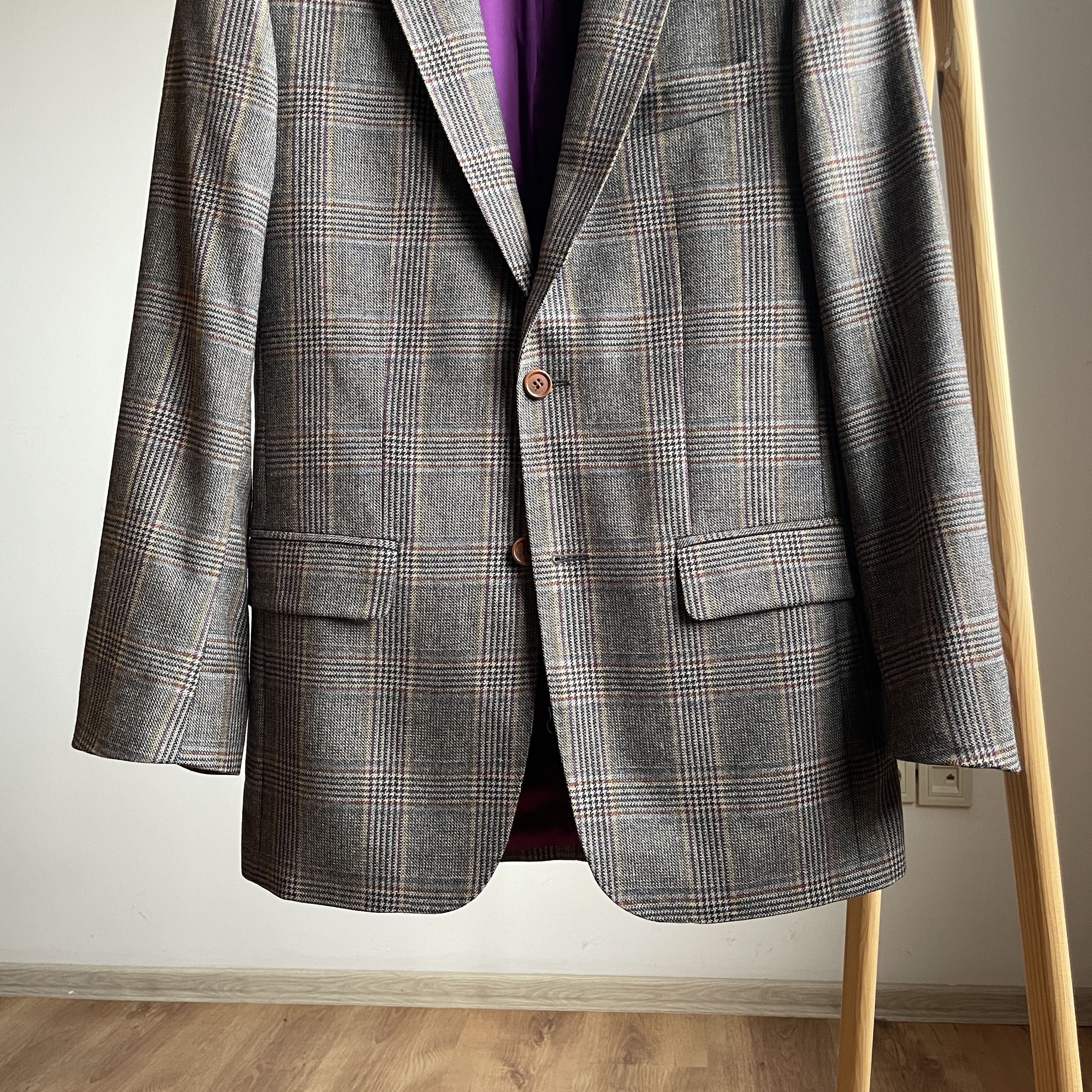 Magee Magee Ireland Nice T2 Plaid Wool Blazer Size 36R - 5 Thumbnail