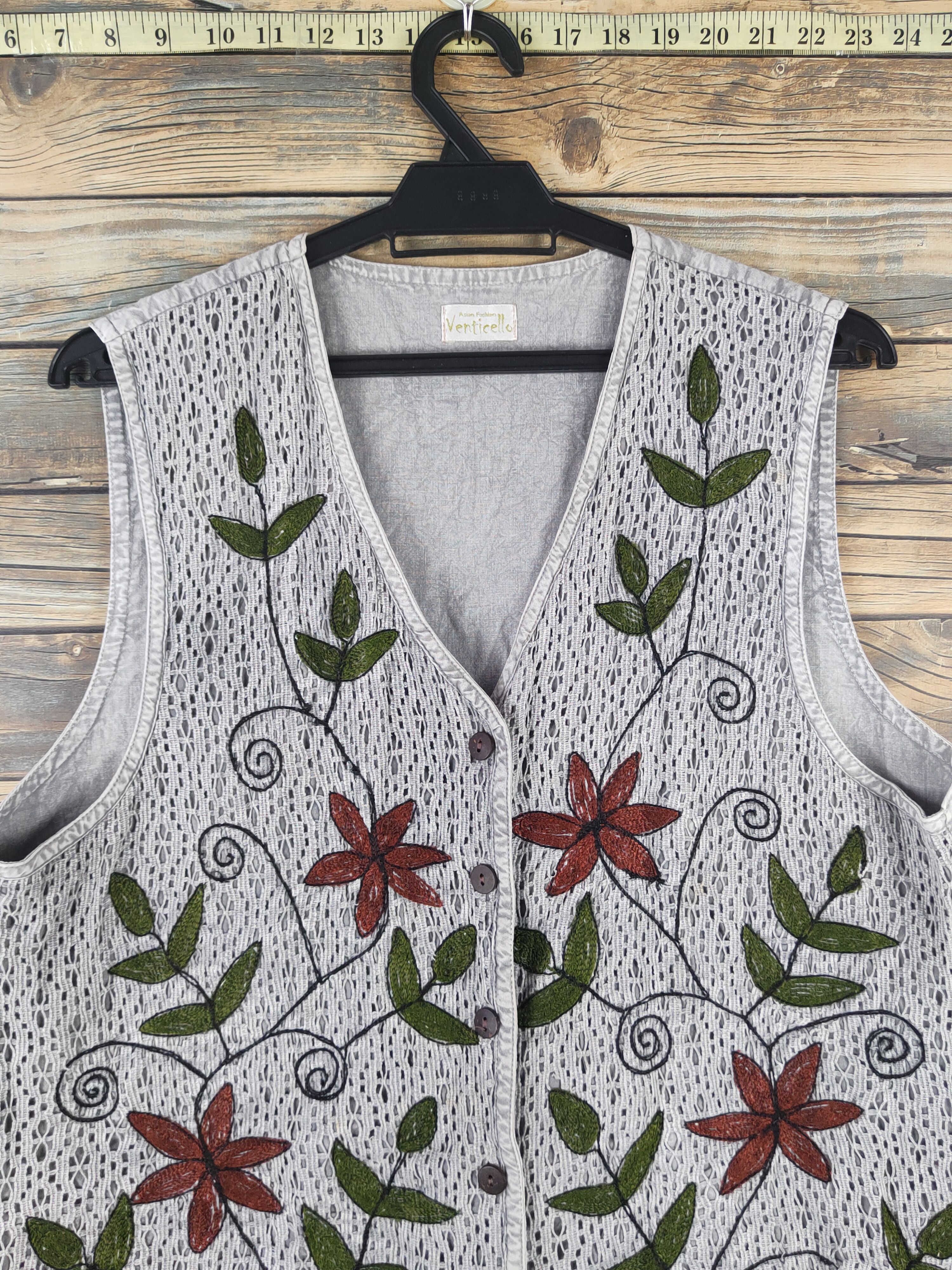 Japanese Brand Venticello Gray vintage japan Vests #1680 Size M / US 6-8 / IT 42-44 - 2 Thumbnail
