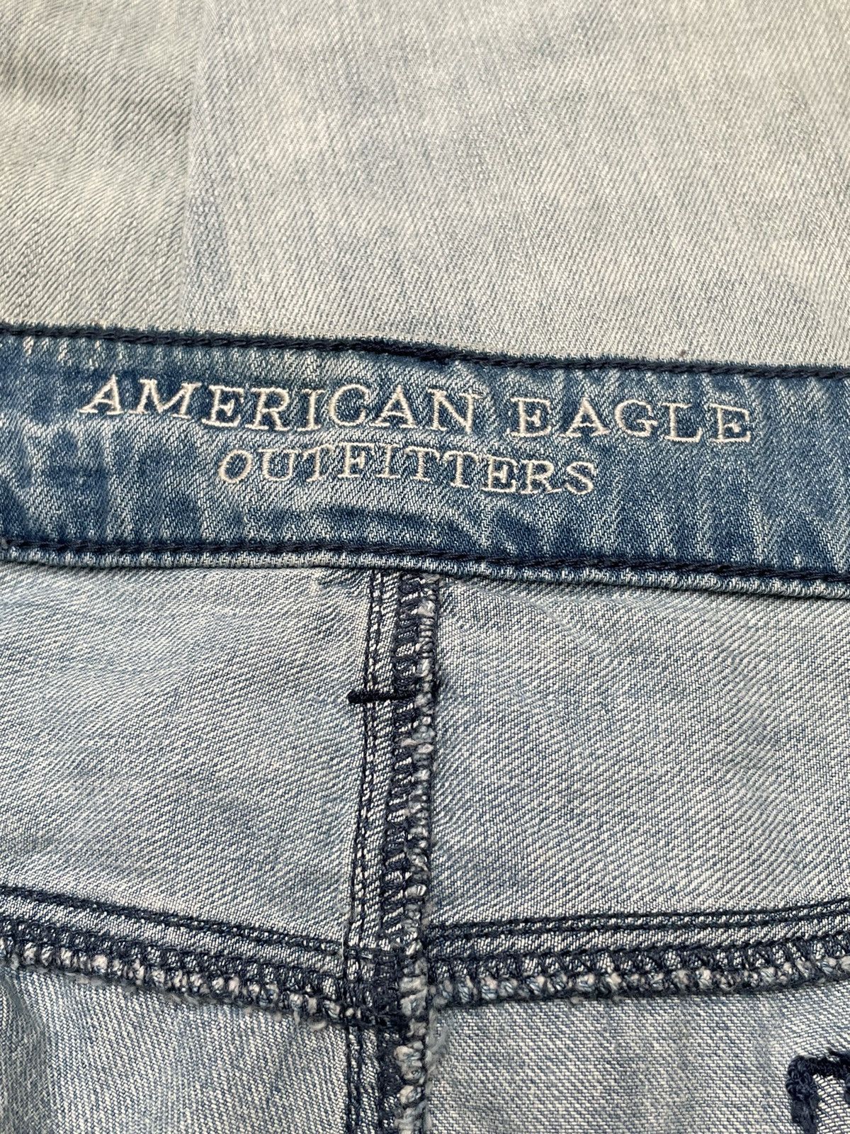 American Eagle Outfitters × Vintage Vintage American Eagle Outfitters Distressed Jeans 2000s Size US 38 / EU 54 - 9 Thumbnail