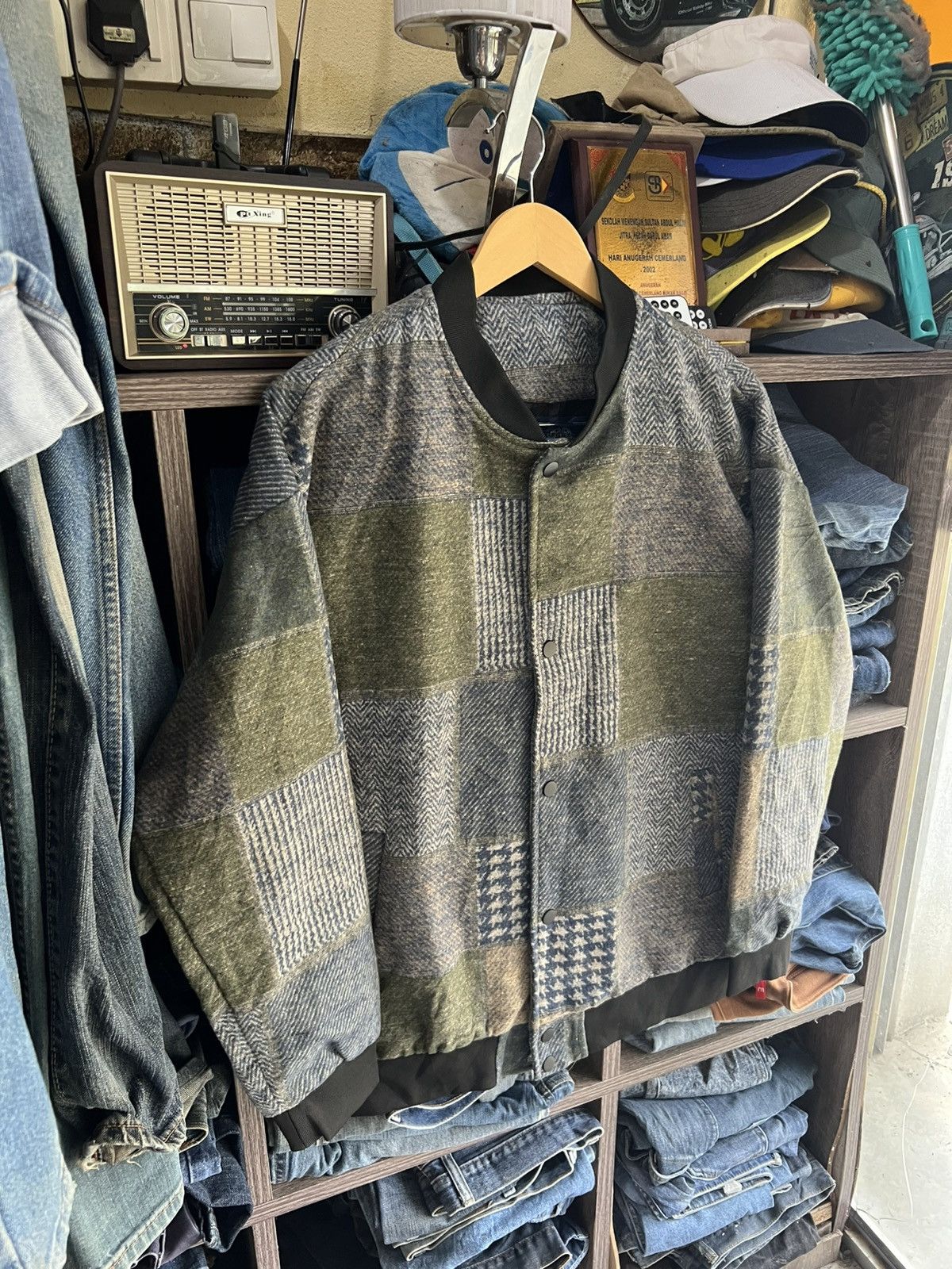 Japanese Brand 🔥Gabriel Paris Patchwork Button Jacket Size US M / EU 48-50 / 2 - 8 Thumbnail