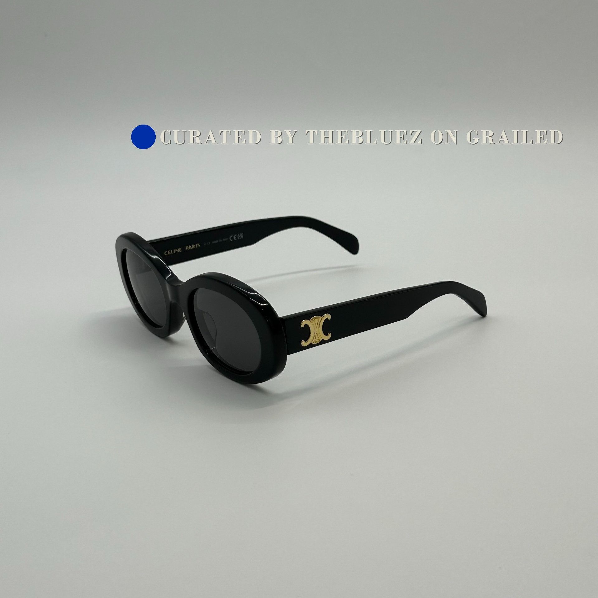Celine × Hedi Slimane Frame 16 black CL40133I Sunglasses | Grailed