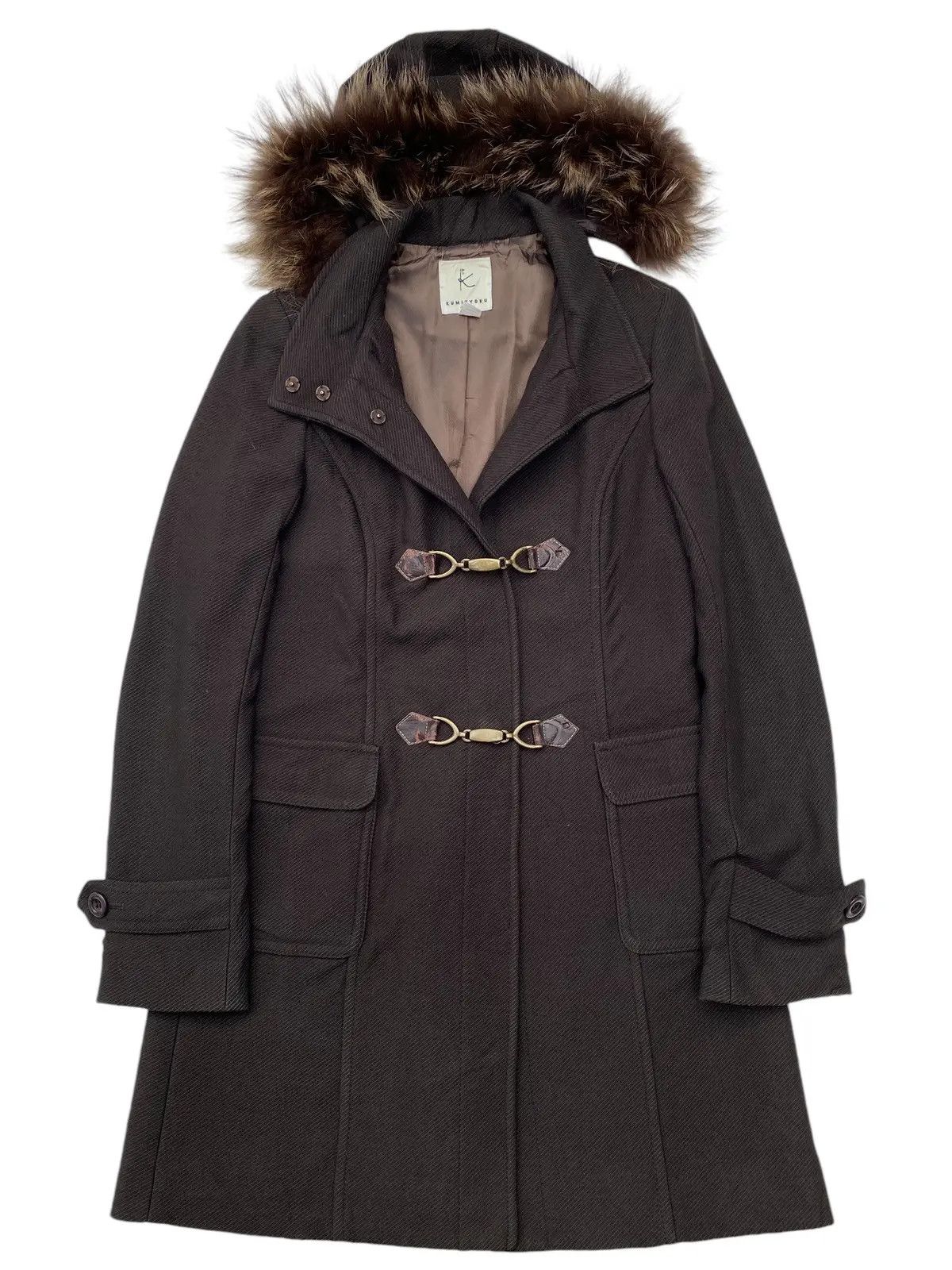 Japanese Brand Kumikyoku Jacket Fur Hood Bucket Waist Size US M / EU 48-50 / 2 - 1 Thumbnail