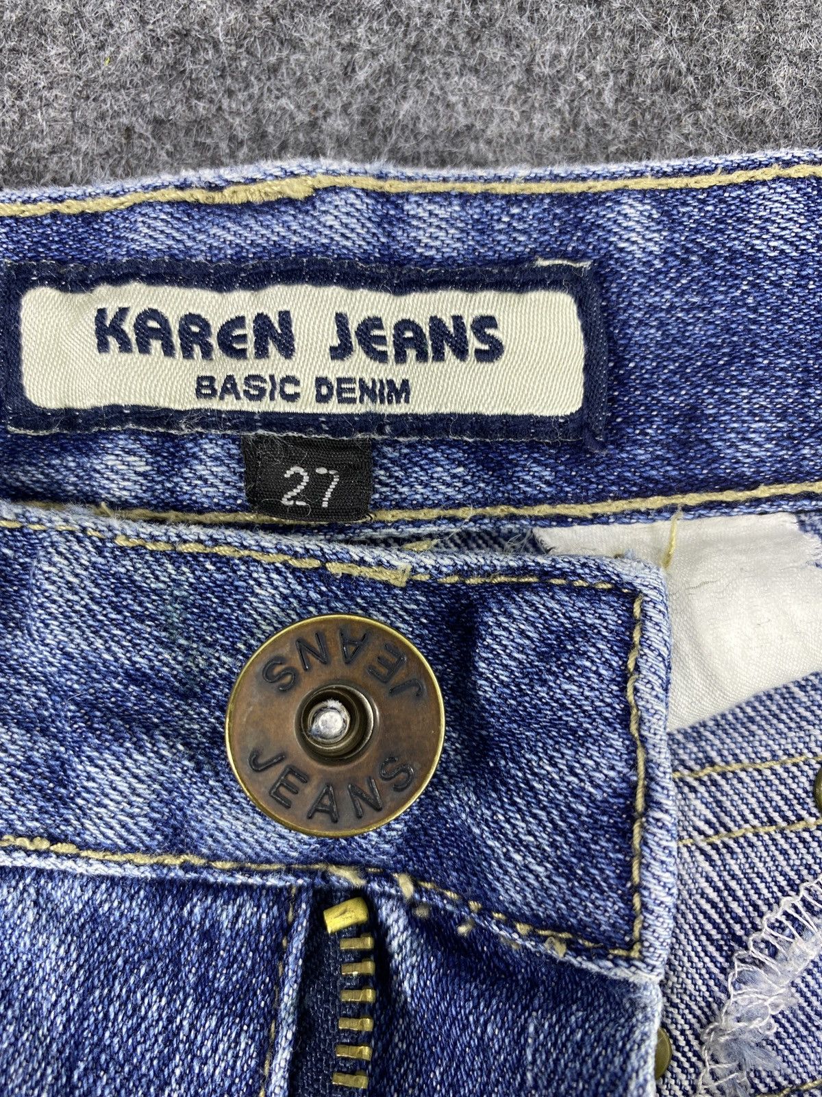 Japanese Brand Japanese Brand Karen Blue Wash Jeans - J1023 Size 29" - 8 Thumbnail