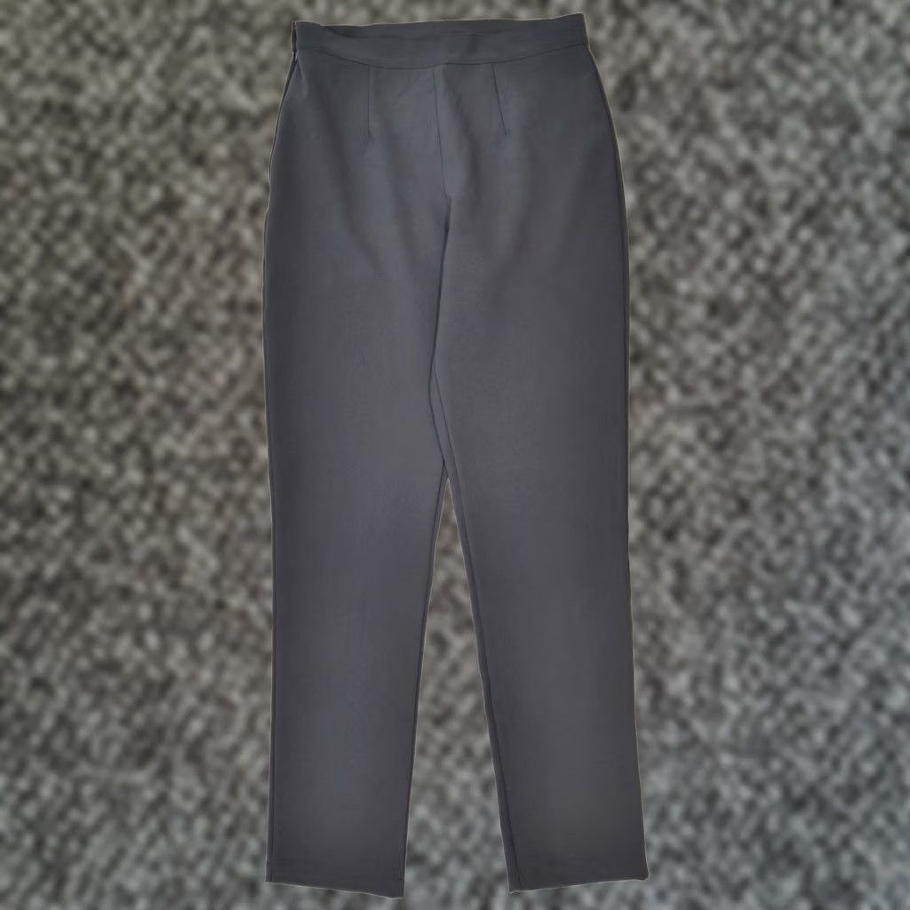 Vintage CAMPAGNOLO Womens Slim Casual Trousers Grey UK 12 Medium W28 L31 Size 32" / US 10 / IT 46 - 1 Thumbnail