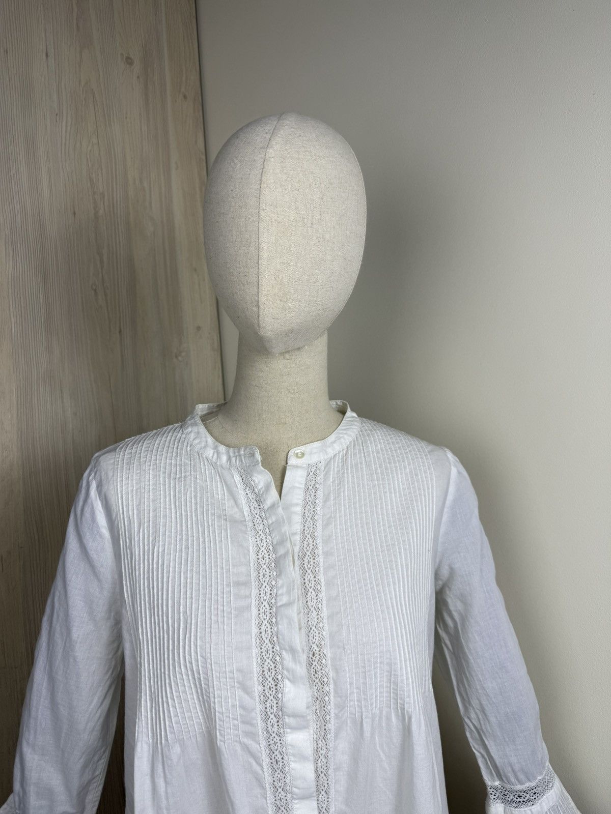 Sezane Sezane White Lace Peplum Blouse – Size S Size S / US 4 / IT 40 - 2 Thumbnail