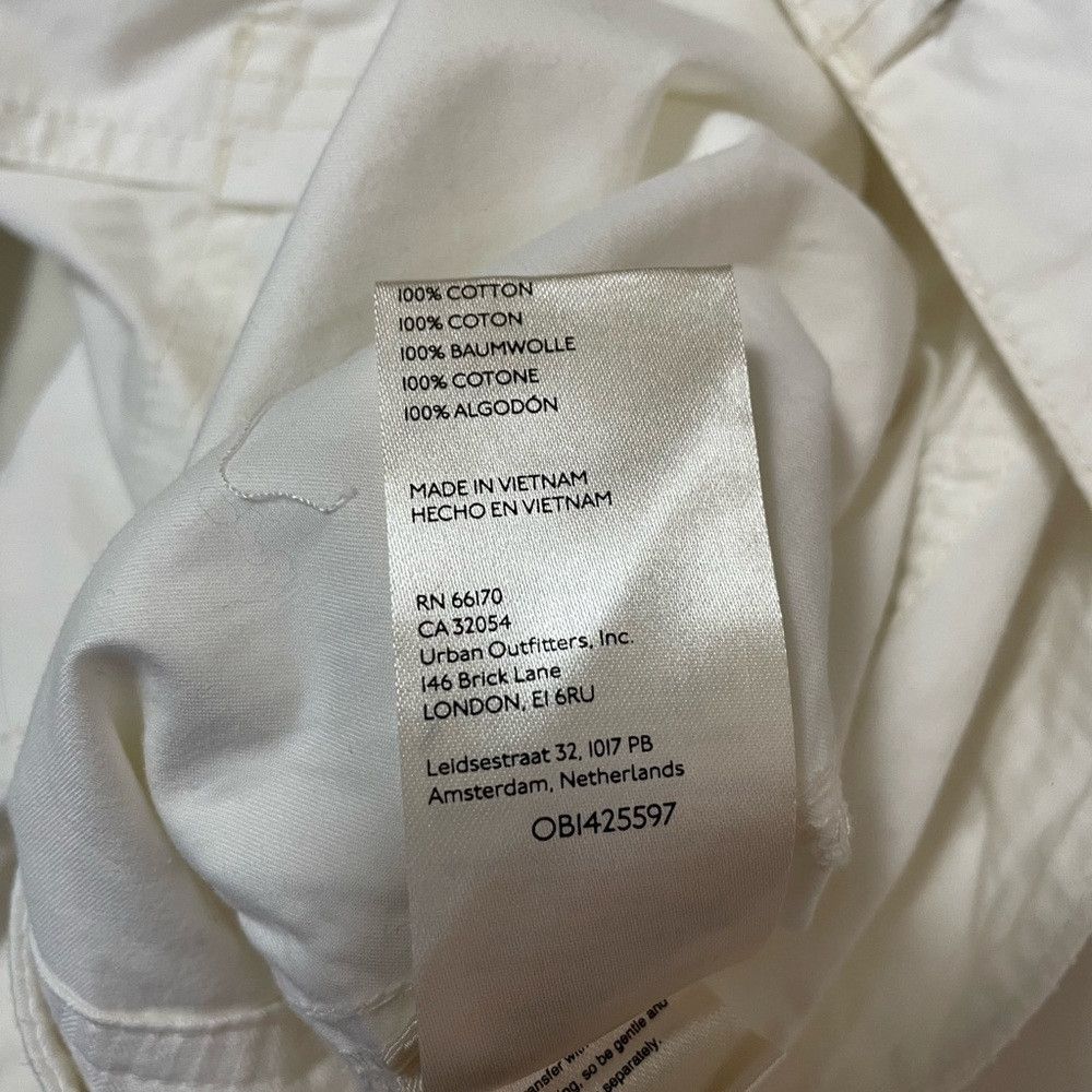 Free People New Free People Cotton Cargo Pants White Size 10 Size 28" / US 6 / IT 42 - 9 Thumbnail