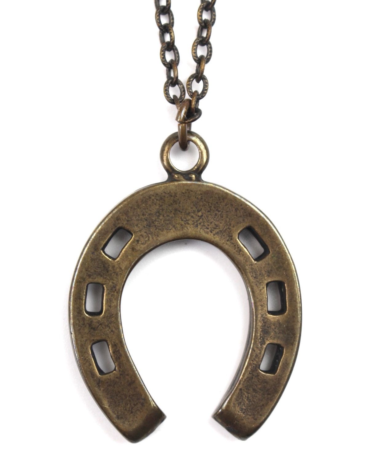 Hysteric Glamour 1990S JAPANESE MADE LUCKY HORSESHOE WESTERN BRASS NECKLACE Size ONE SIZE - 4 Thumbnail
