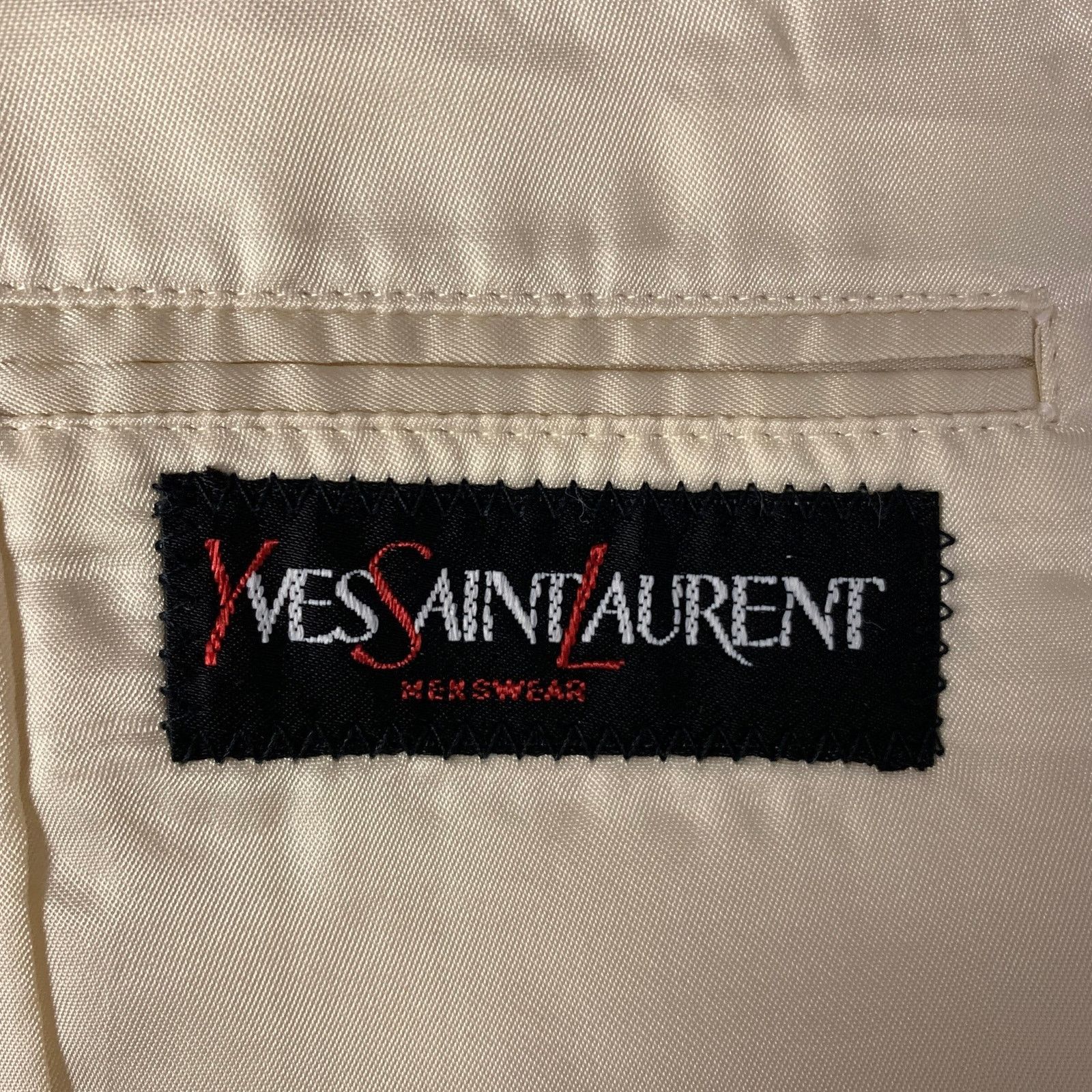 Yves Saint Laurent YVES SAINT LAURENT Size 38 Cream Tweed Wool Blend Sport Coat Size US 5.5 / EU 38 - 5 Thumbnail