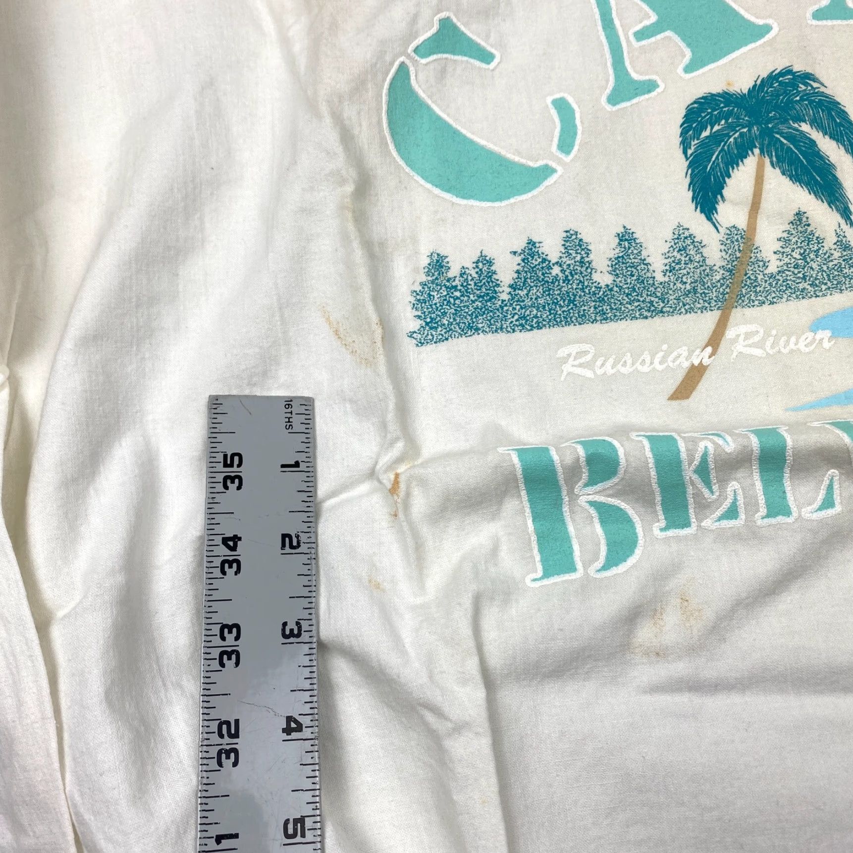 Vintage VINTAGE Camp Belvedere Russian River Valley Winery Long Sleeve Shirt XL White Mens 90s Outdoor USA Graphic Print Size US XL / EU 56 / 4 - 7 Thumbnail