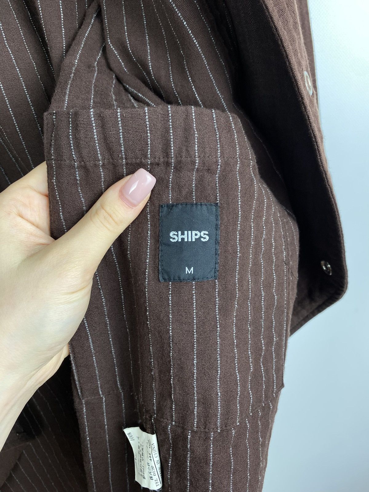 SHIPS Ships men’s Japanese shirt Jacket size M Size US M / EU 48-50 / 2 - 14 Thumbnail