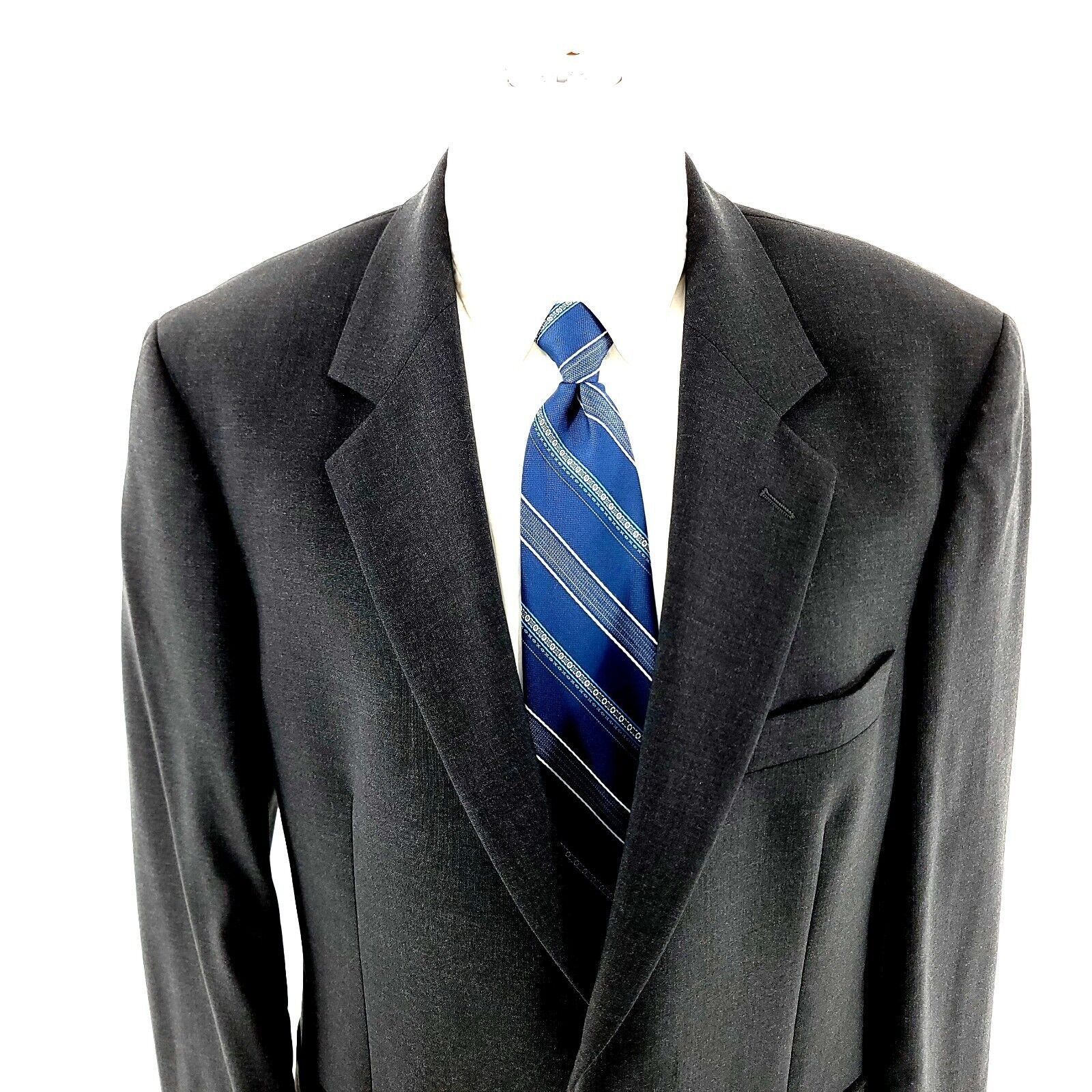Brooks Brothers DAMAGED Brooks Brothers Stretch Wool 2 Button Blazer 42R Gra Size 42R - 1 Thumbnail