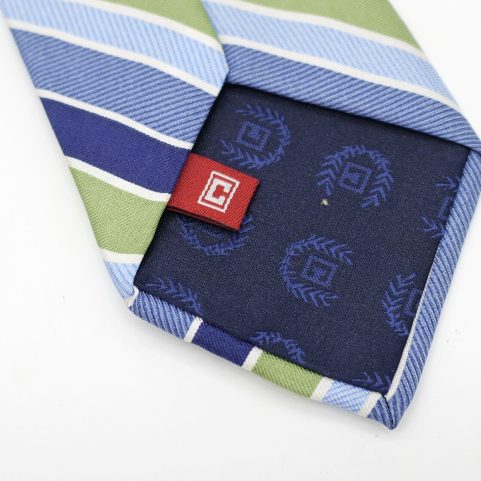 Chaps Chaps Blue Green Striped Boys Woven Silk Tie Size ONE SIZE - 4 Thumbnail