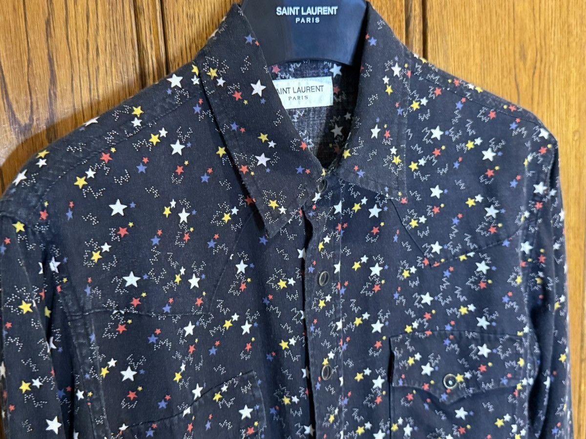 Saint Laurent Paris Saint Laurent star print western black shirt Size US M / EU 48-50 / 2 - 10 Thumbnail