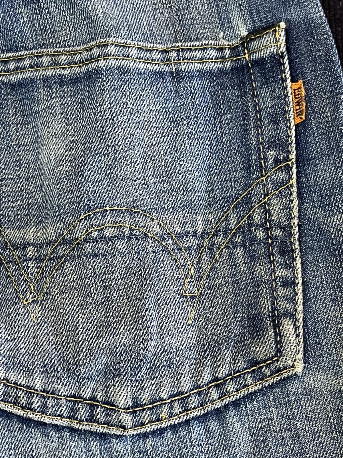 Edwin × Vintage Vintage Edwin 505xx Selvedge Distressed Denim Size US 31 - 12 Thumbnail