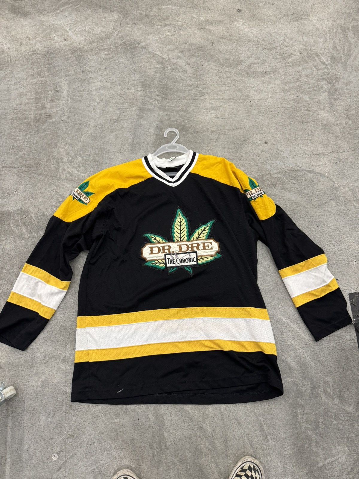 Rap Tees × Vintage Very Rare Vintage 90s Dr Dre The Chronic Hockey Jersey Size US XL / EU 56 / 4 - 1 Thumbnail