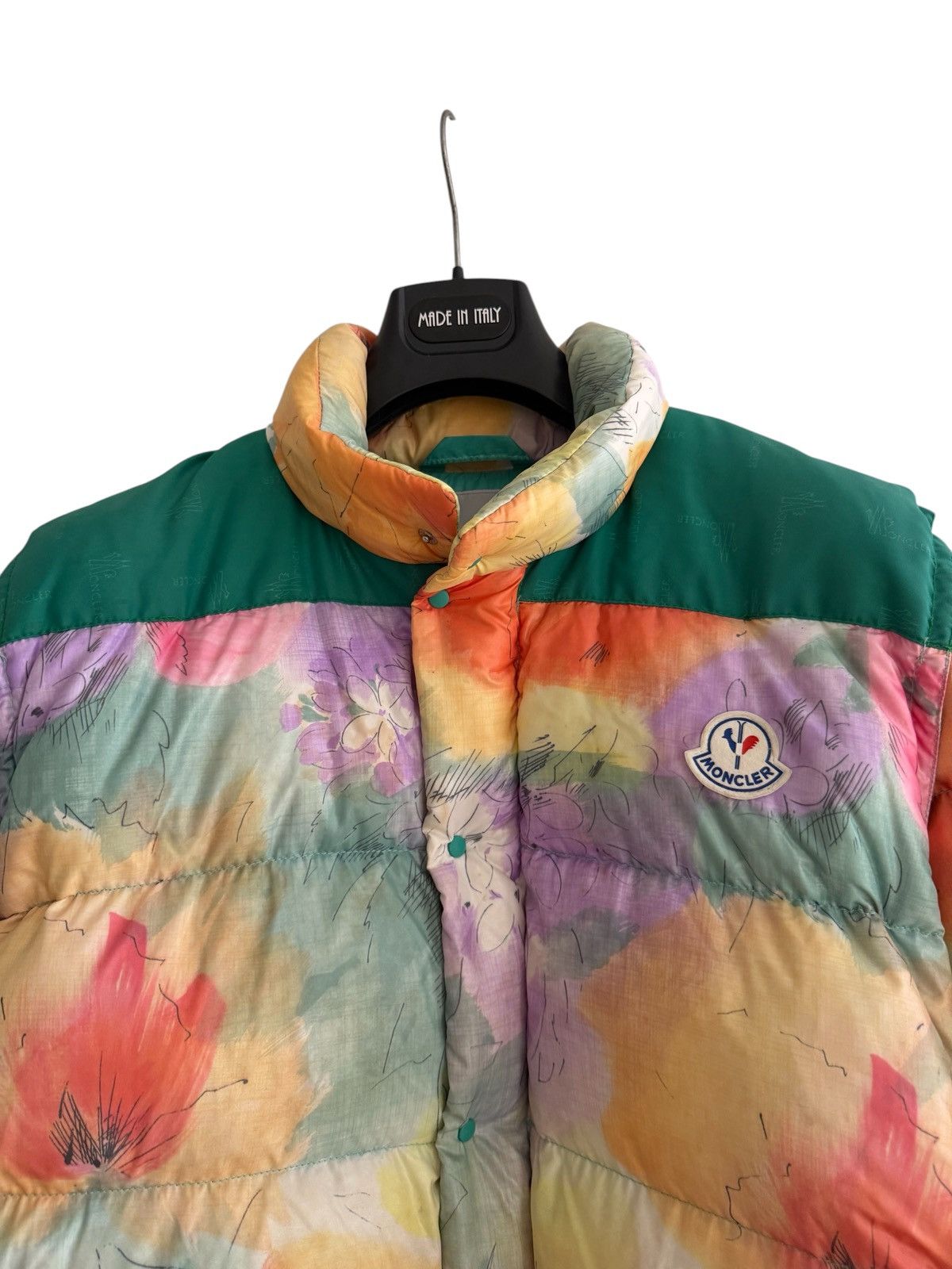 Moncler Vintage Moncler Flowers Puffer Jacket Size US S / EU 44-46 / 1 - 6 Thumbnail