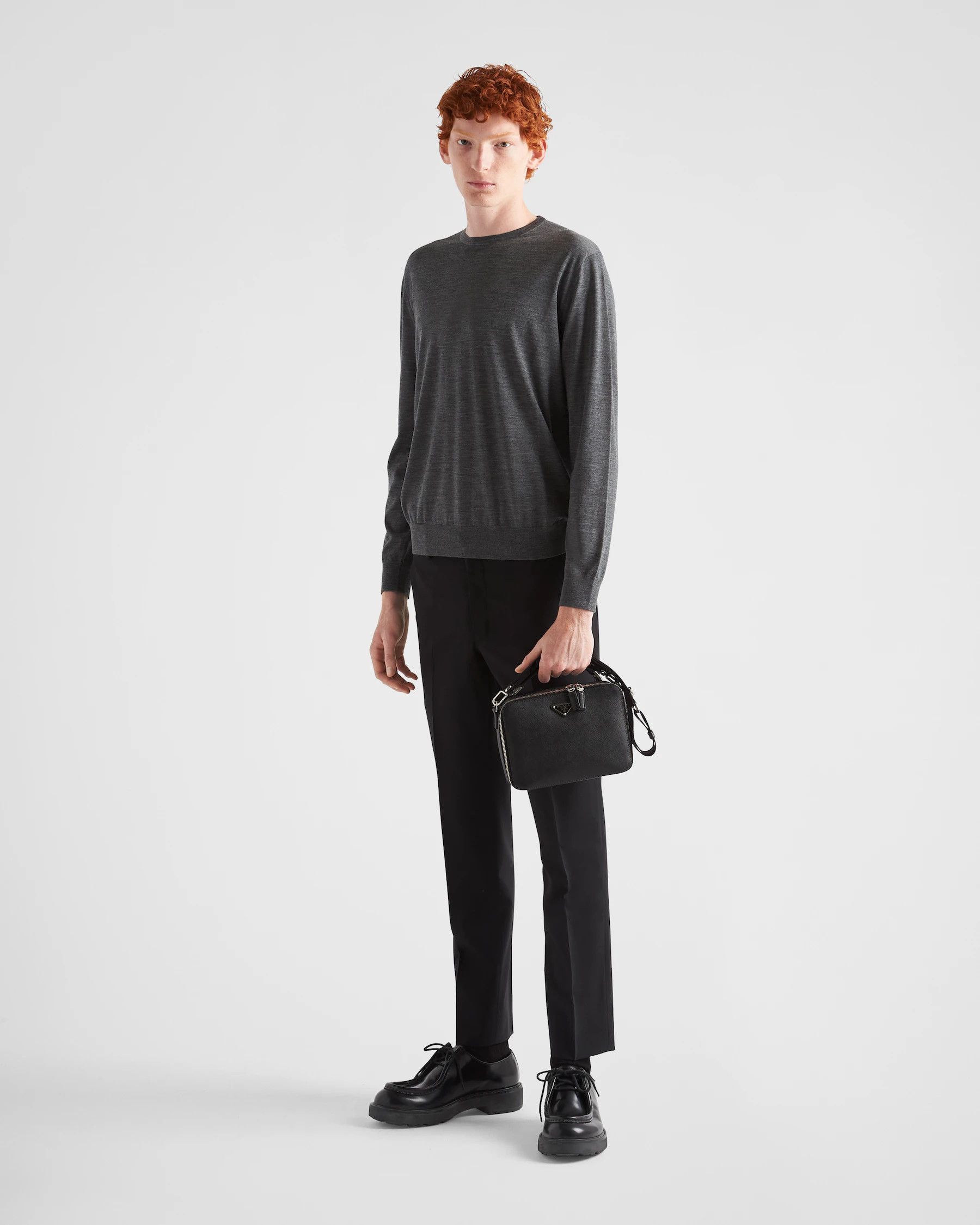 Prada Prada - Superfine Wool Sweater Size US L / EU 52-54 / 3 - 9 Thumbnail