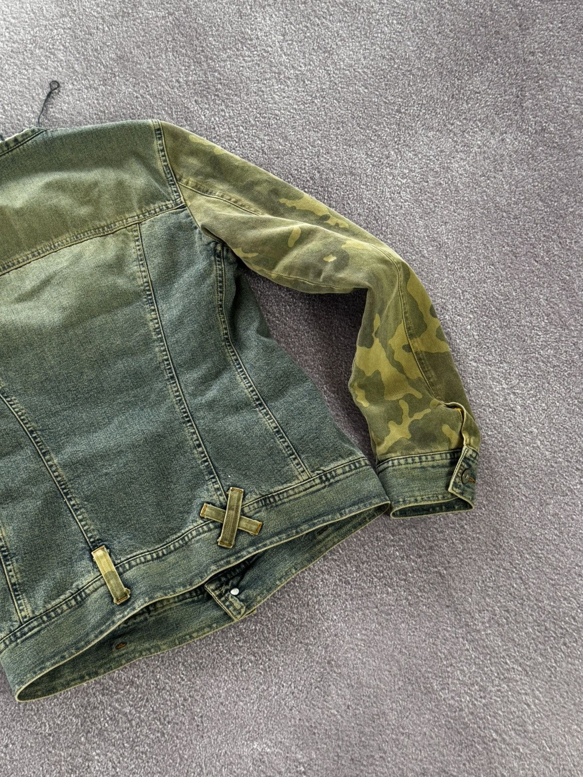 Dolce & Gabbana D&G Dolce & Gabbana 00s Archival Camo Denim Jacket Size XS / US 0-2 / IT 36-38 - 9 Thumbnail