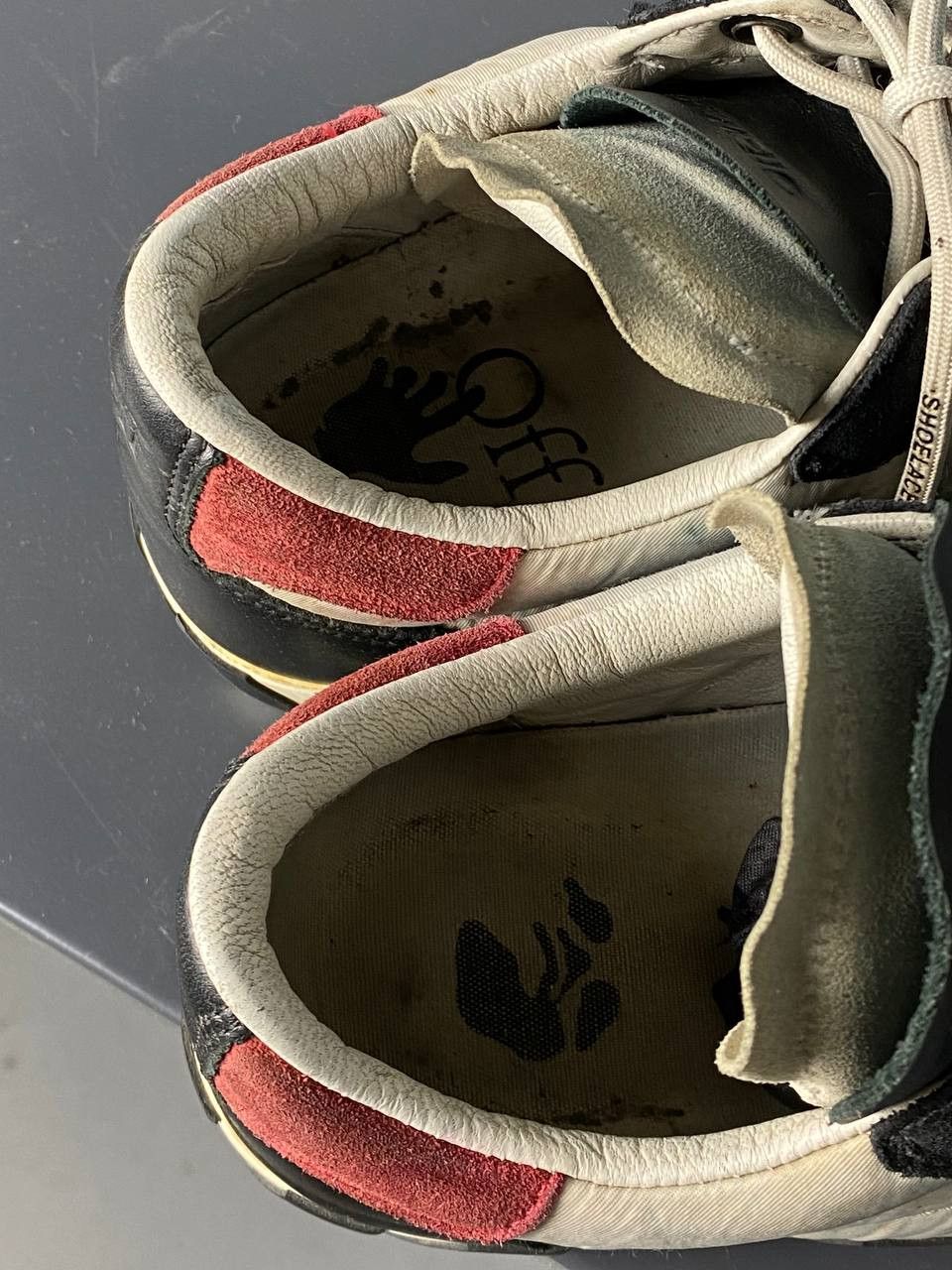 Off-White × Virgil Abloh Off White Vulcanized Leather Low Sneaker Size US 8.5 / EU 41-42 - 11 Thumbnail