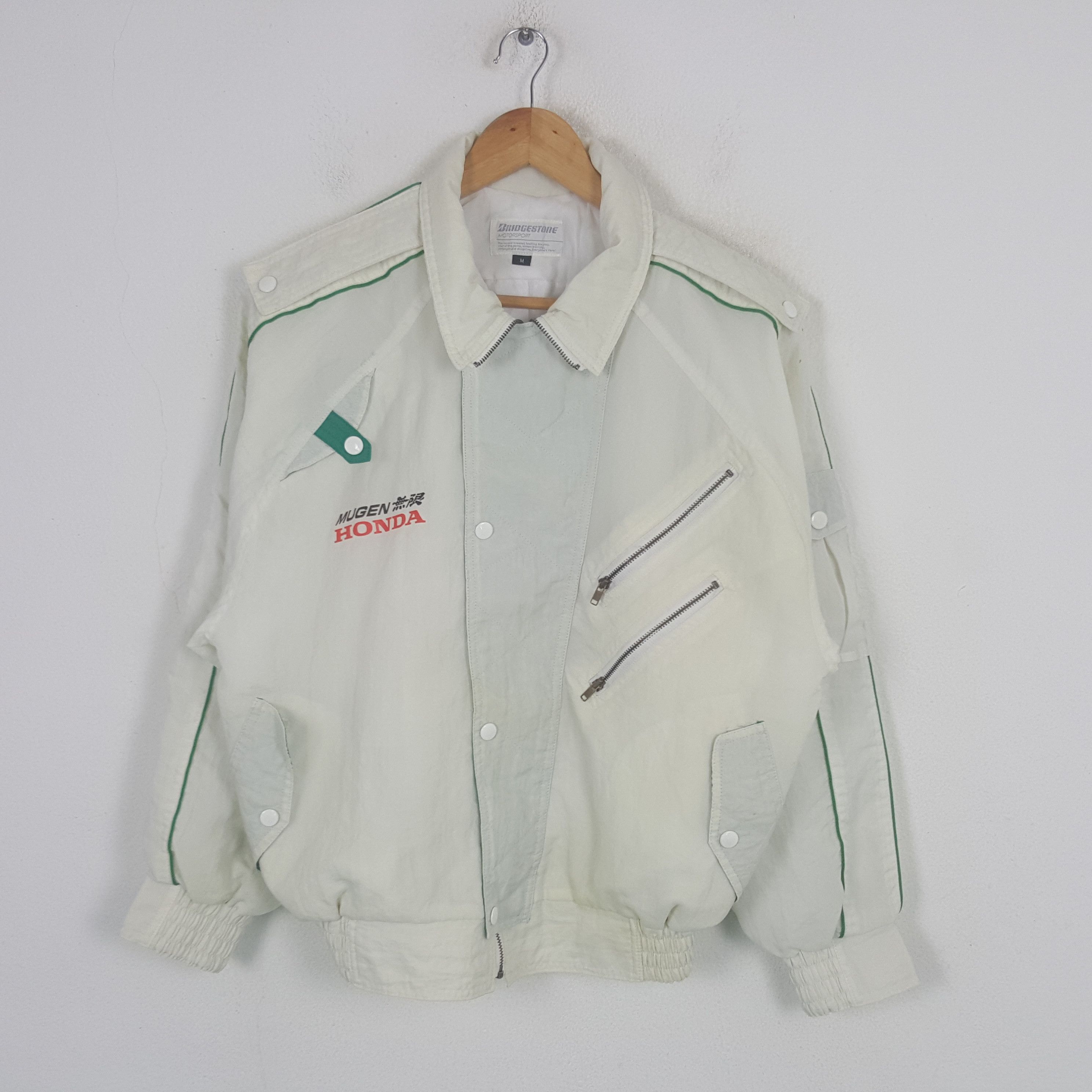 Honda Vintage Bridgestone Mugen Honda Racing Custom Jacket C300N14 Size US L / EU 52-54 / 3 - 3 Thumbnail