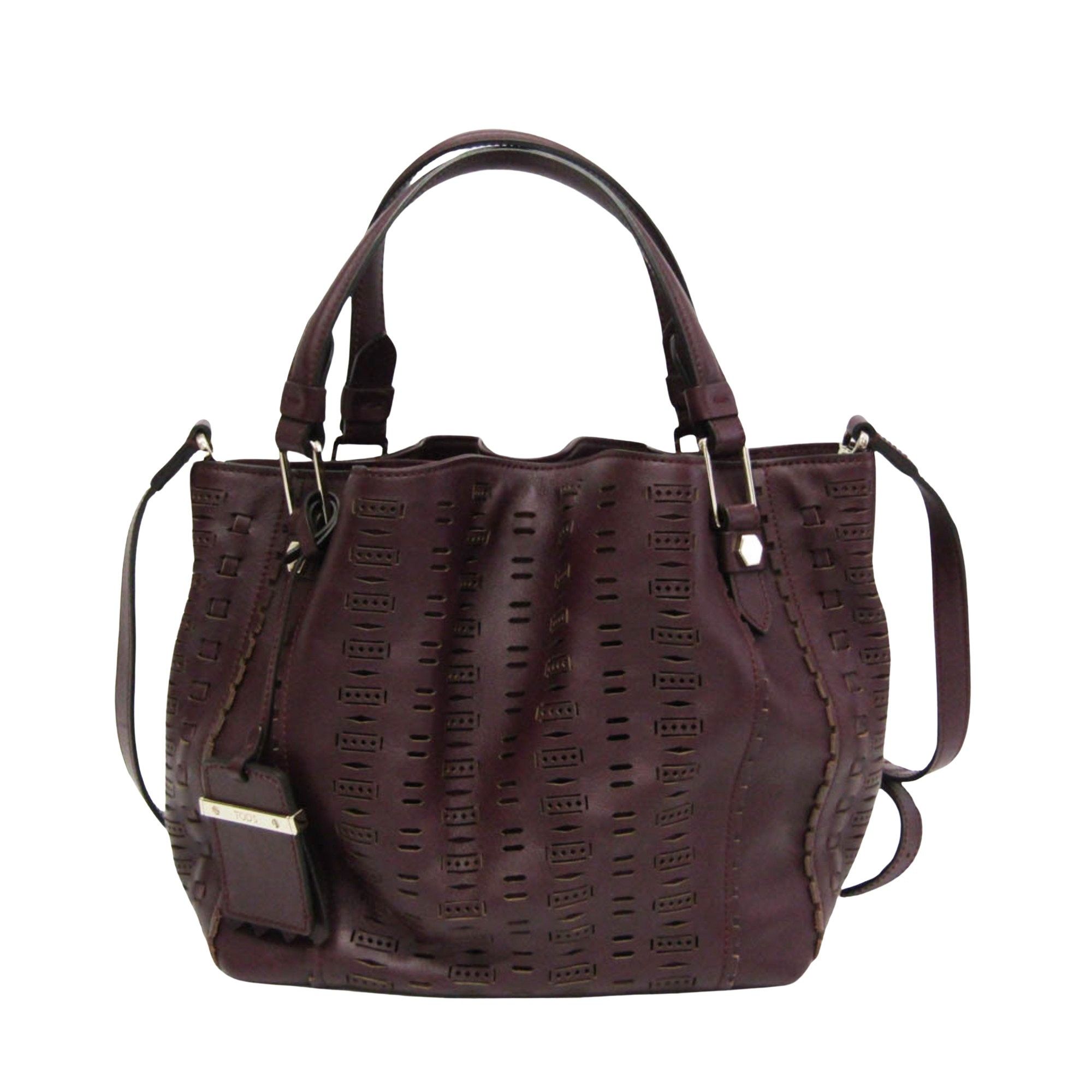 Tod's - Purple Leather Handbag (Pre-Owned) Size ONE SIZE - 1 Thumbnail