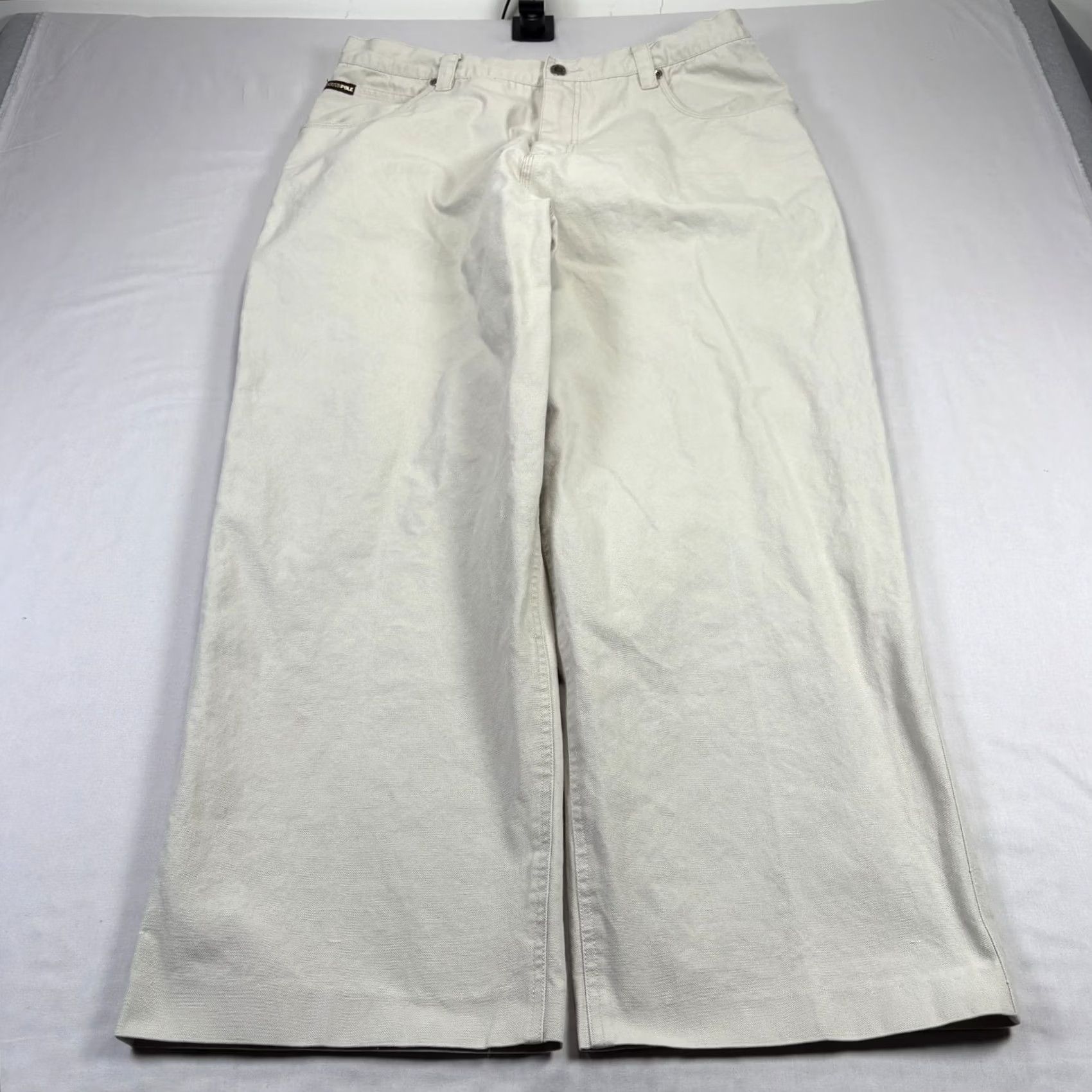 Southpole VINTAGE Southpole Pants Mens Size 40 Beige Carpenter Wide-Leg Baggy Y2K Hip Hop Mens Size US 40 / EU 56 - 2 Thumbnail