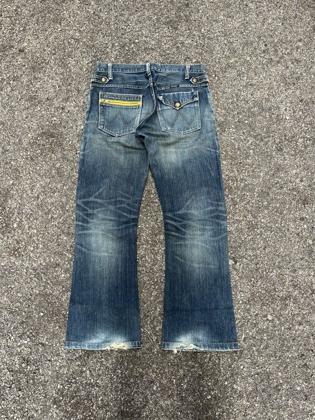 Wrangler Flare Jeans Wrangler Rusty Faded Boot Cut Low Rise Denim Size US 30 / EU 46 - 1 Thumbnail