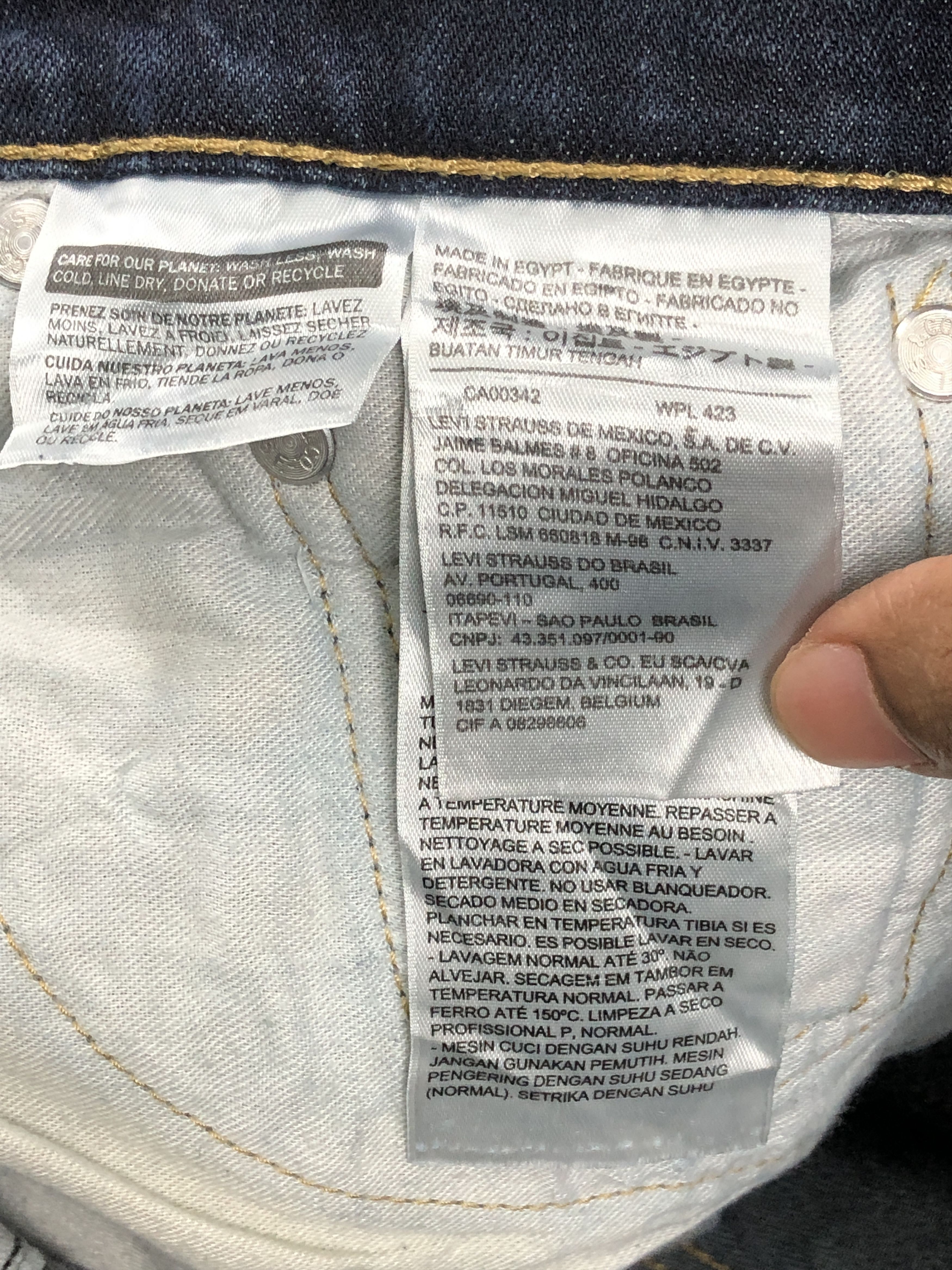 Levi's Blue Denim Vintage Levis 510 Skinny Fit Jeans DP2303 Size US 29 - 7 Thumbnail