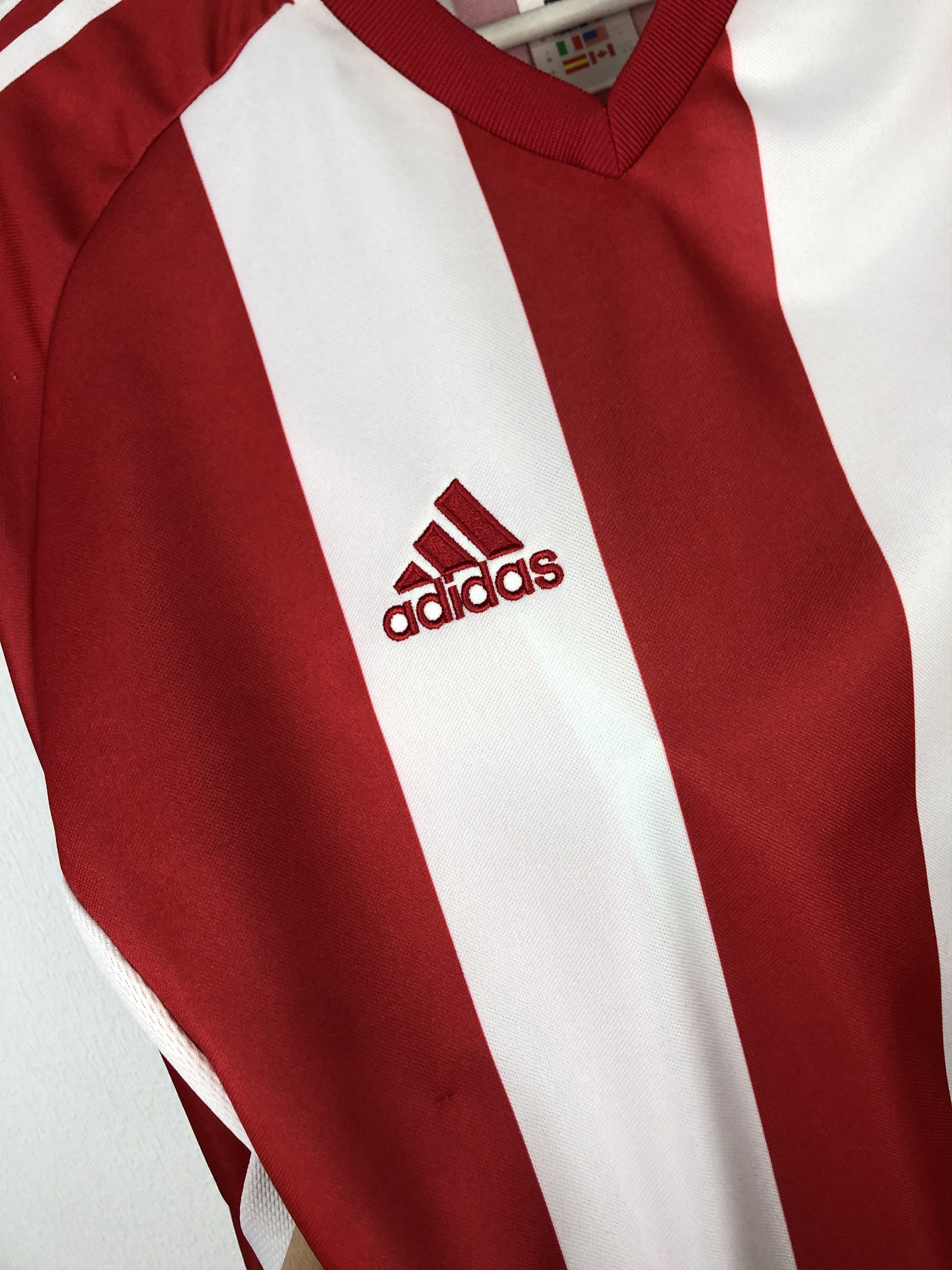 Adidas Vintage 90's Adidas Football Template Shirt Soccer Jersey Size US M / EU 48-50 / 2 - 2 Thumbnail