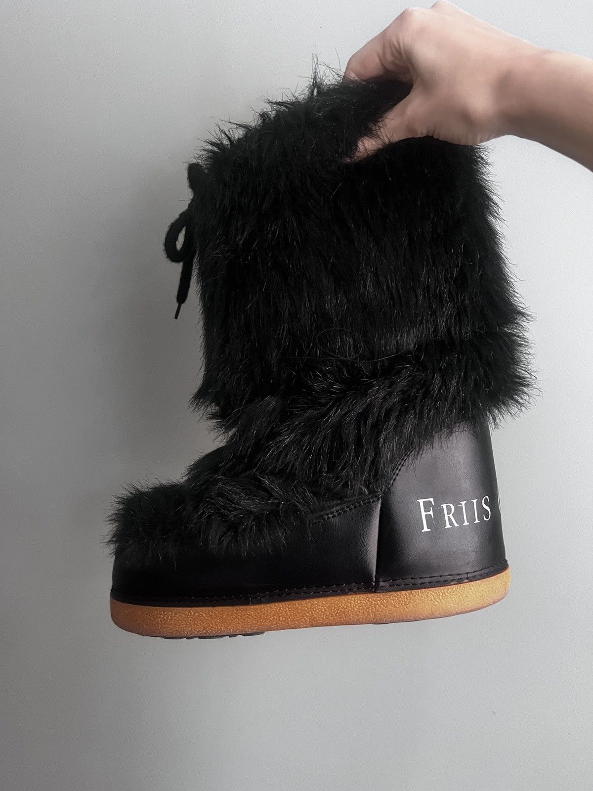 Other Archive Friis Company fur snow boots — Y2K couture footwear. Size US 9.5 / IT 39.5 - 1 Thumbnail