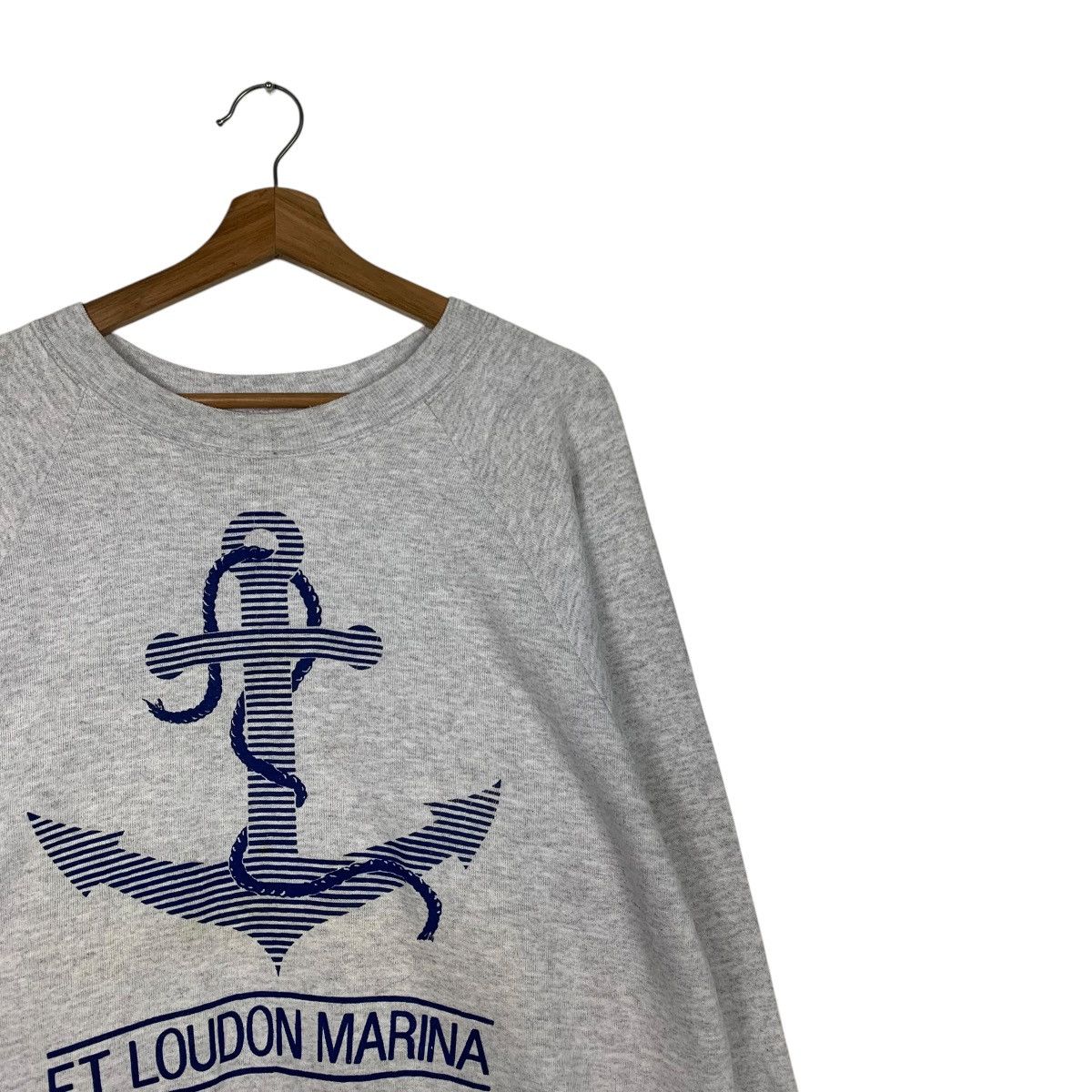Vintage 90s ONEITA Made In Usa Sweatshirt Ft Loudon Marina #1975-C86 Size US XL / EU 56 / 4 - 5 Thumbnail