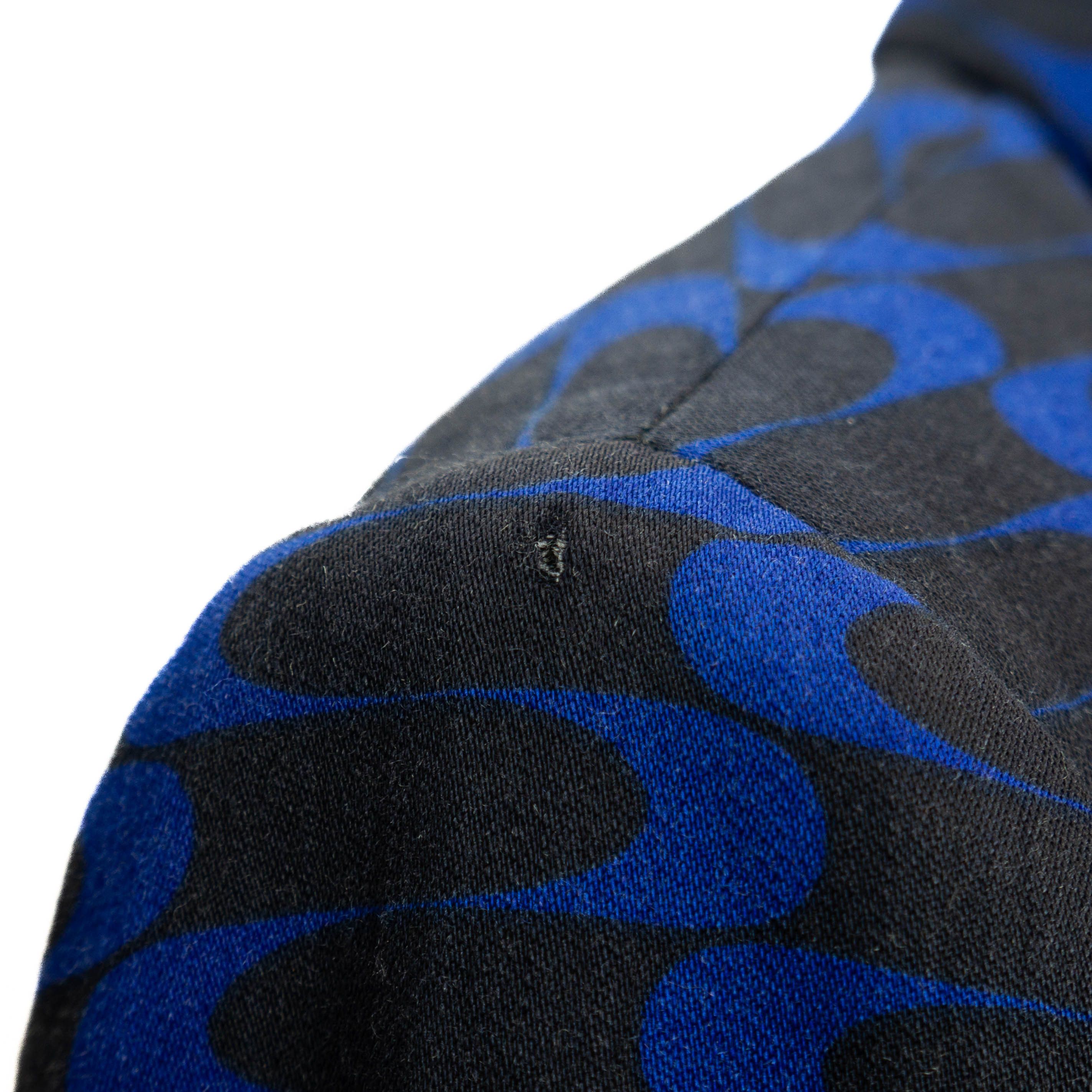 Versace × Versace Jeans Couture × Vintage VERSACE Jeans Couture Abstract Blue Skirt Suit Vintage 00s Size S / US 4 / IT 40 - 8 Thumbnail
