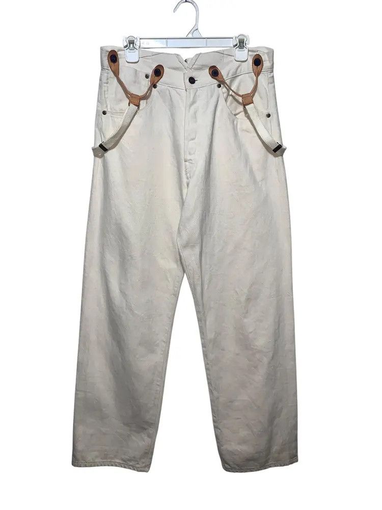 Japanese Brand Vtg RNA INC japan suspenders baggy jeans white Size US 32 / EU 48 - 1 Thumbnail