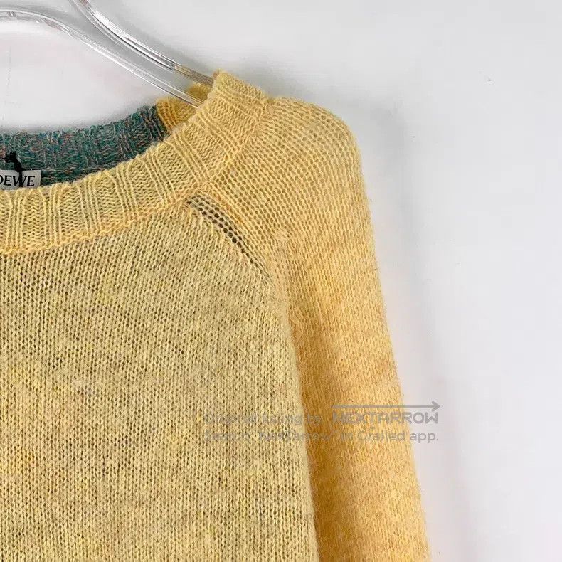 Loewe Loewe Color Blocked Logo Embroidered Wool Round Neck Long Size M / US 6-8 / IT 42-44 - 3 Thumbnail
