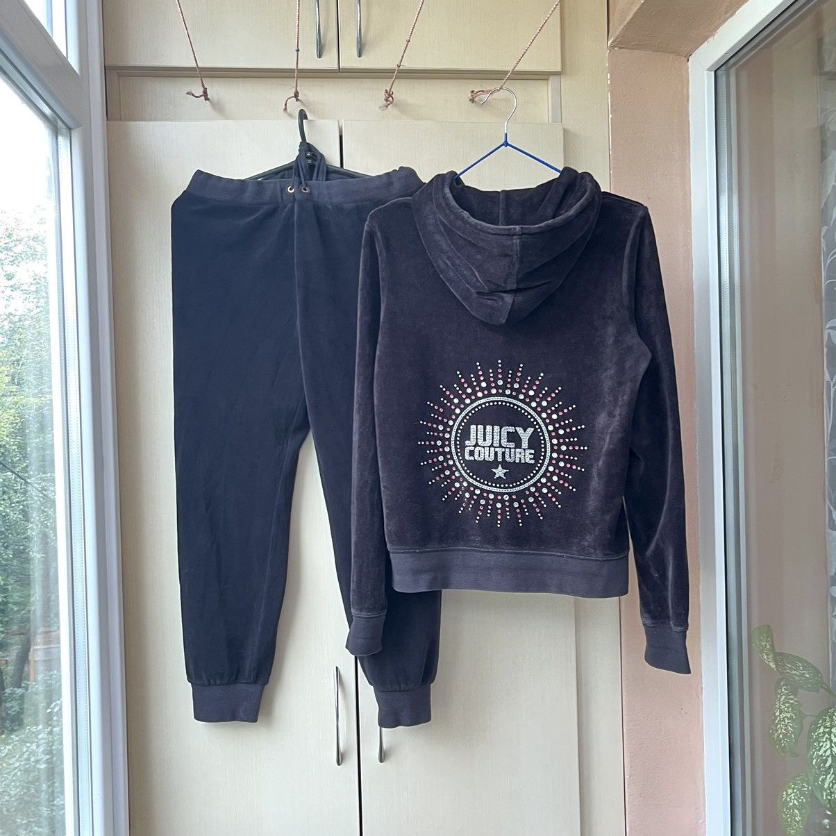 VINTAGE JUICY COUTURE VELOUR BLACK Y2K SPIDER STYLE SUITS