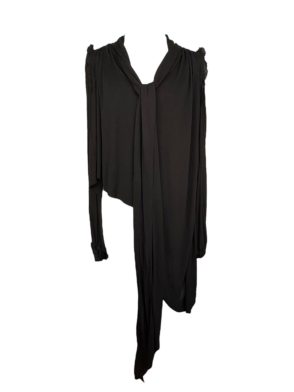 Loewe Loewe Asymmetric Bow-Tie Crepe Blouse Size S / US 4 / IT 40 - 1 Thumbnail