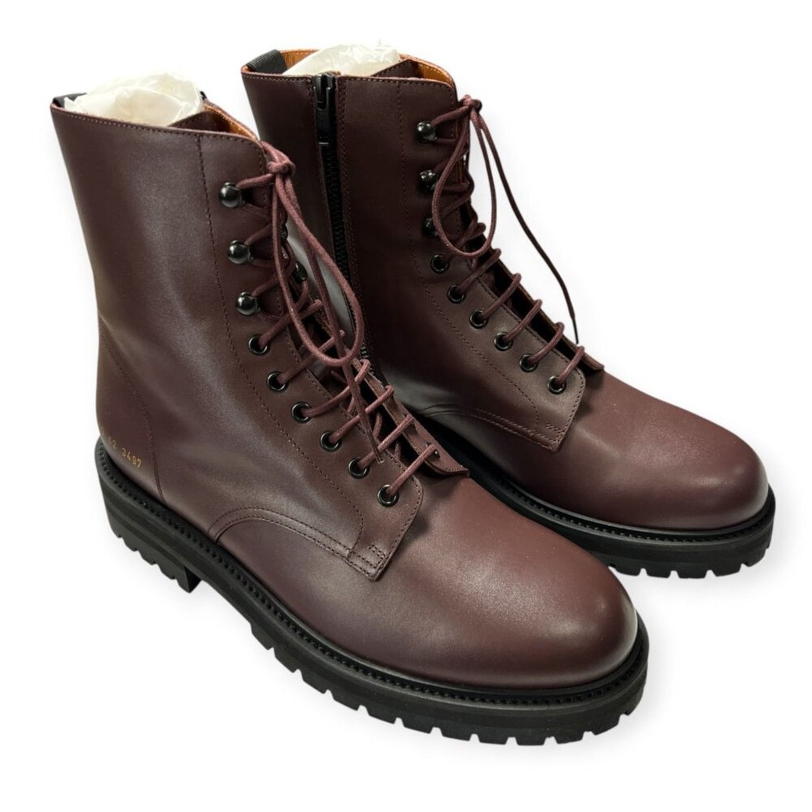 Common Projects Common Projects Burgundy Combat Boot EU 42 NWT ITALY Size US 9 / EU 42 - 1 Thumbnail
