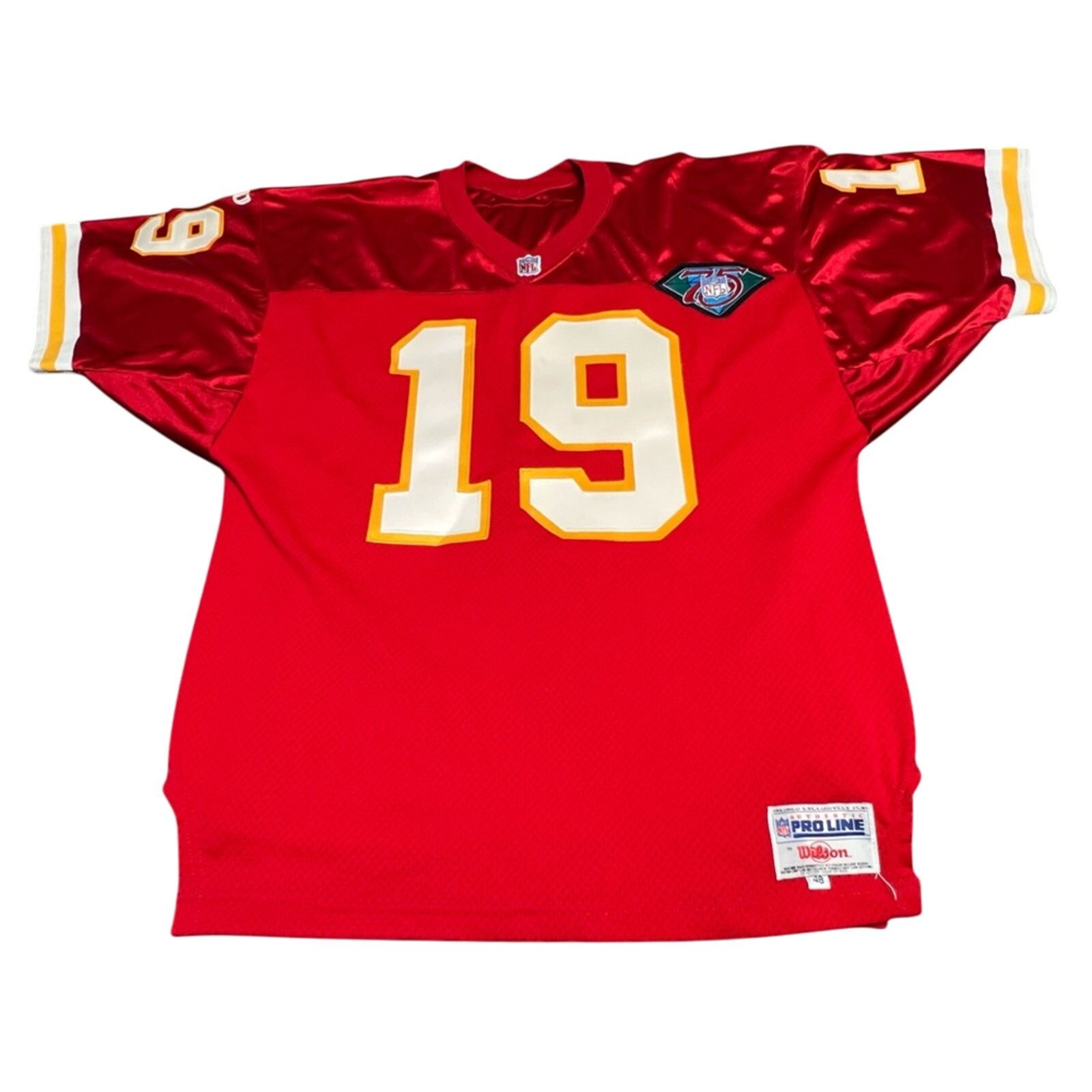 Wilson Wilson Pro Line Authentic #19 JOE MONTANA Chiefs Jersey XL Size US XL / EU 56 / 4 - 1 Thumbnail