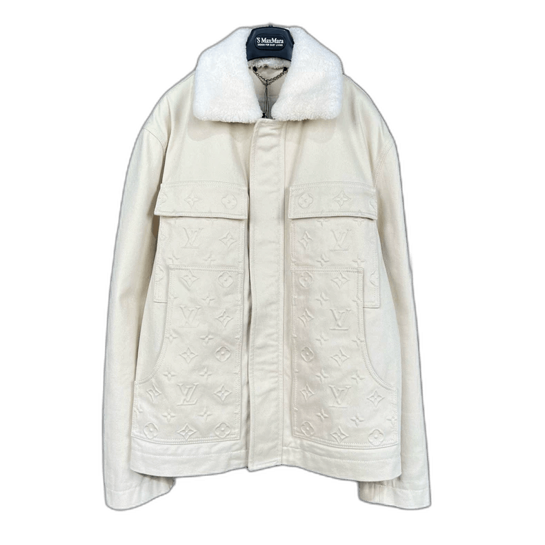 Louis Vuitton Louis Vuitton Embossed Logo Zip Jacket-yf Size US L / EU 52-54 / 3 - 1 Thumbnail