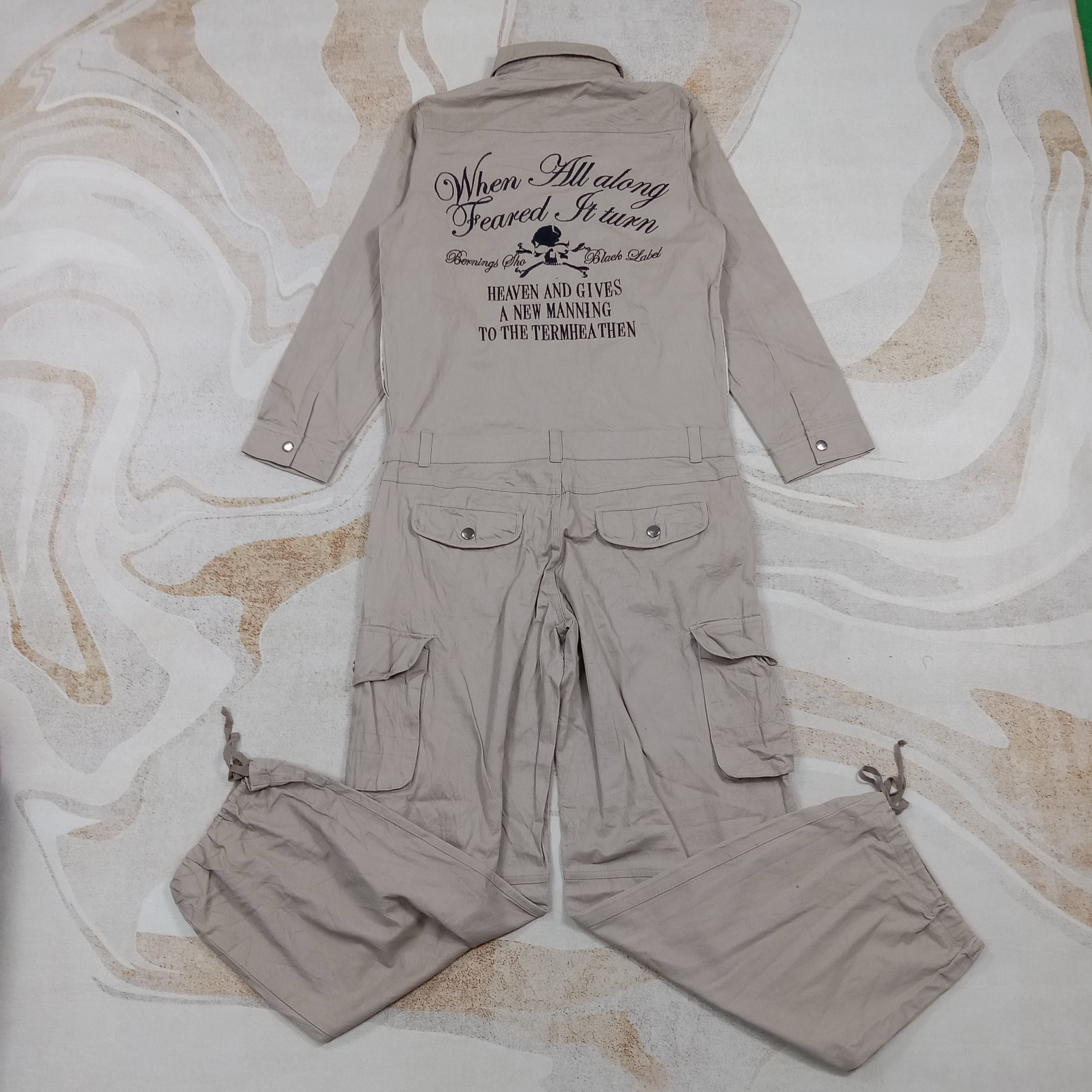 Japanese Brand Bernings Sho Japanese Punk Cargo Coverall Jacket C284N18 Size US S / EU 44-46 / 1 - 1 Thumbnail