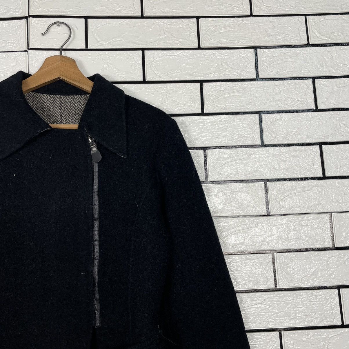 Other Bernard Perris Wool Zipper Coat Size S / US 4 / IT 40 - 6 Thumbnail