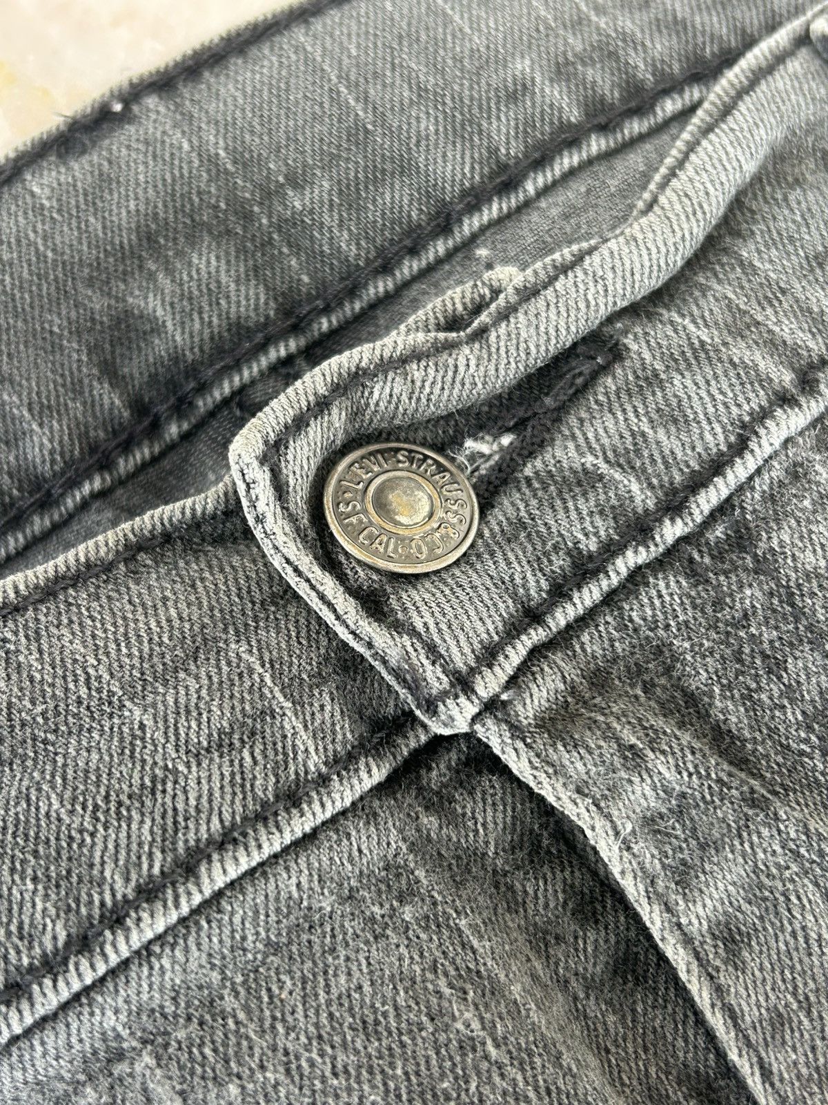 Levi's Levis 514 Denim Vintage Faded Black Trousers Size US 38 / EU 54 - 6 Thumbnail