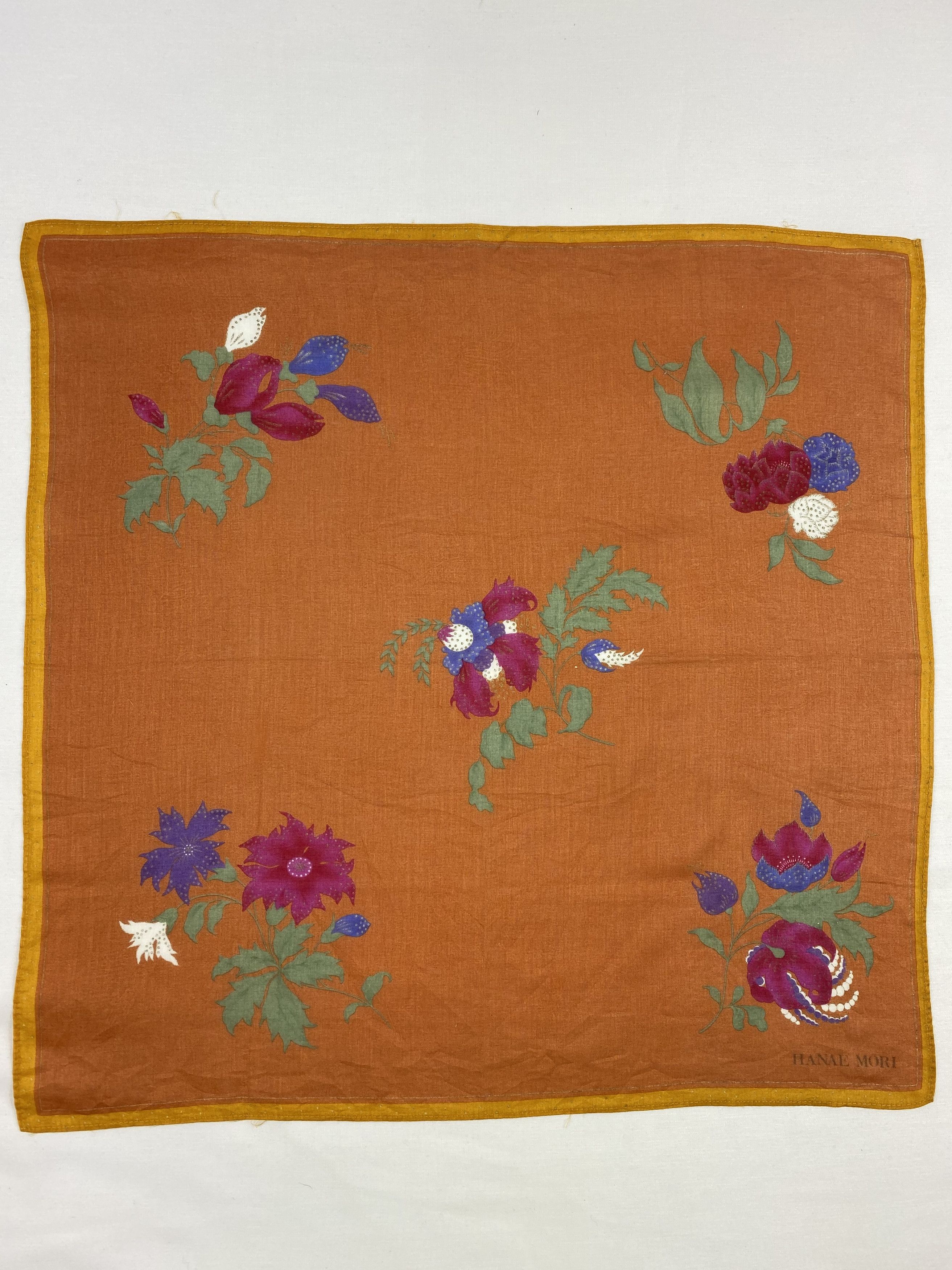 Hanae Mori × Japanese Brand × Vintage Hanae Mori Handkerchief / Bandana / Neckerchief Size ONE SIZE - 3 Thumbnail