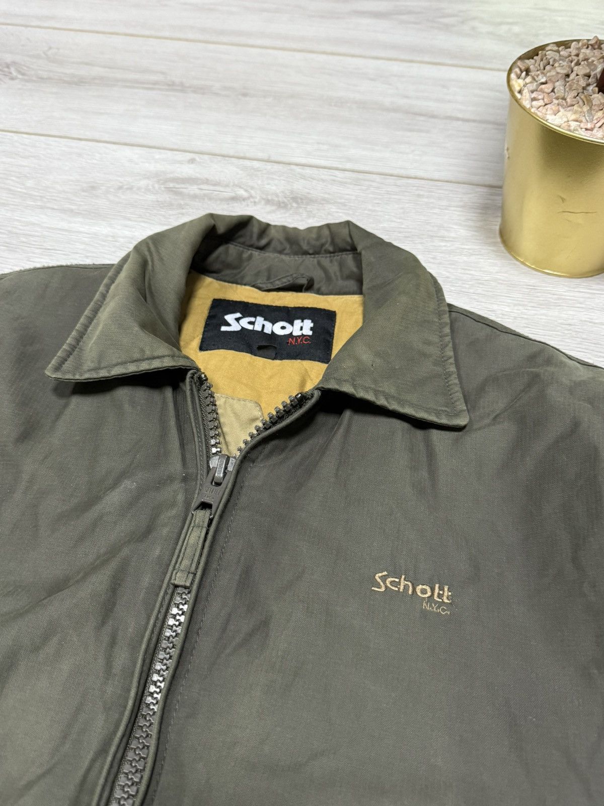 Schott Schott vintage faded bomber jacket military USA Size US M / EU 48-50 / 2 - 4 Thumbnail