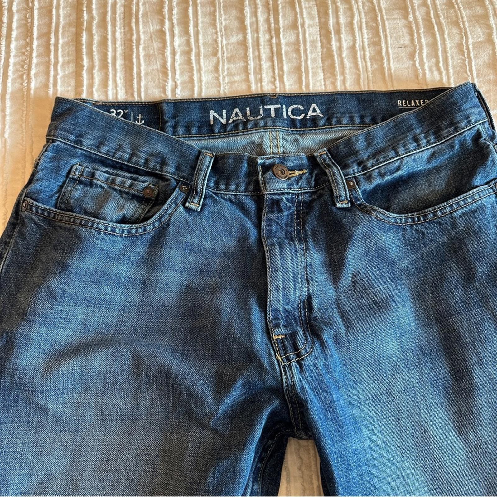 Nautica Nautica 32 x 32 Relaxed Fit Jeans Dark Blue Straight Leg Size US 32 / EU 48 - 2 Thumbnail